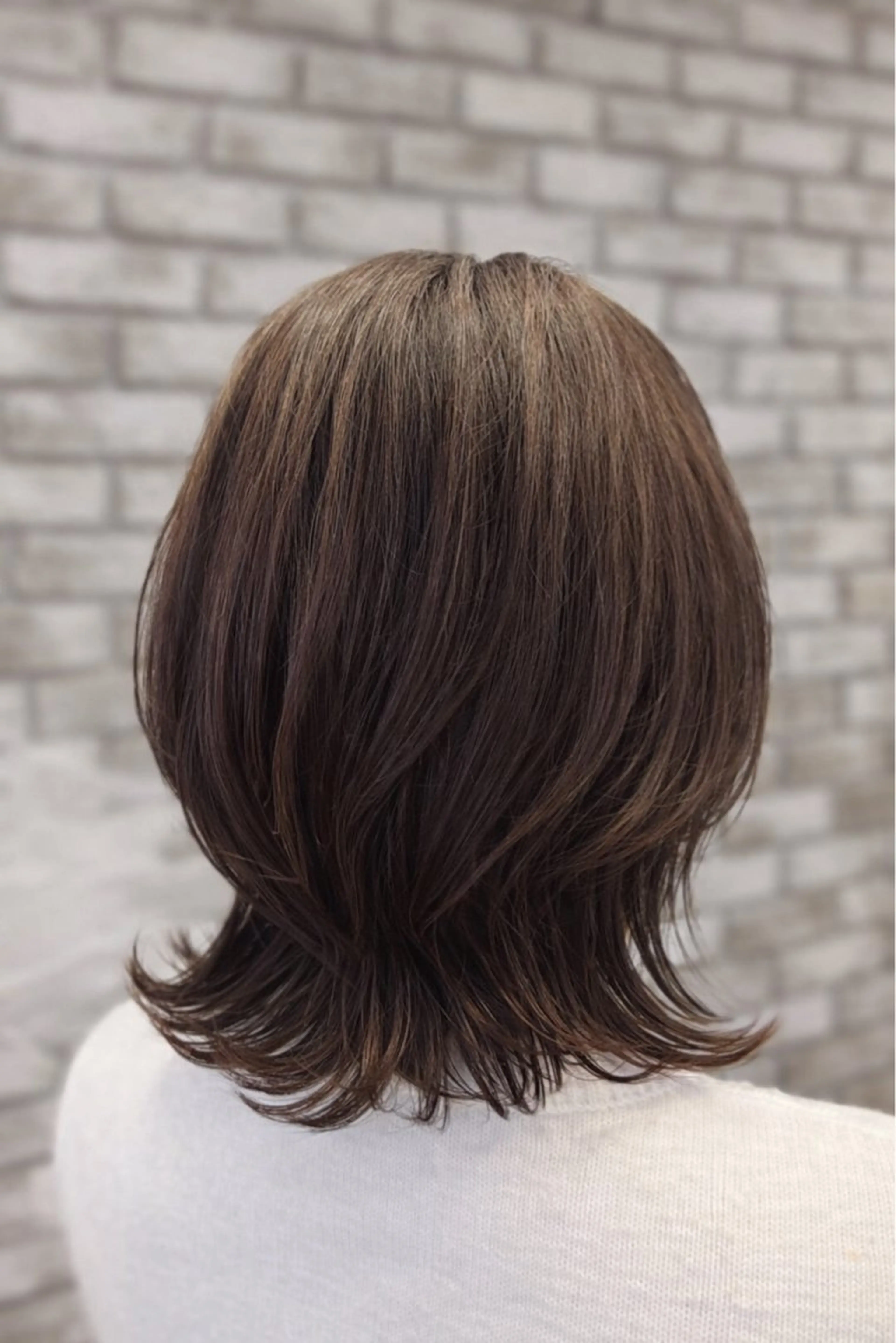 ミディアム カット ヘアカラー レイヤー/ショート/ Yutaのヘアスタイル