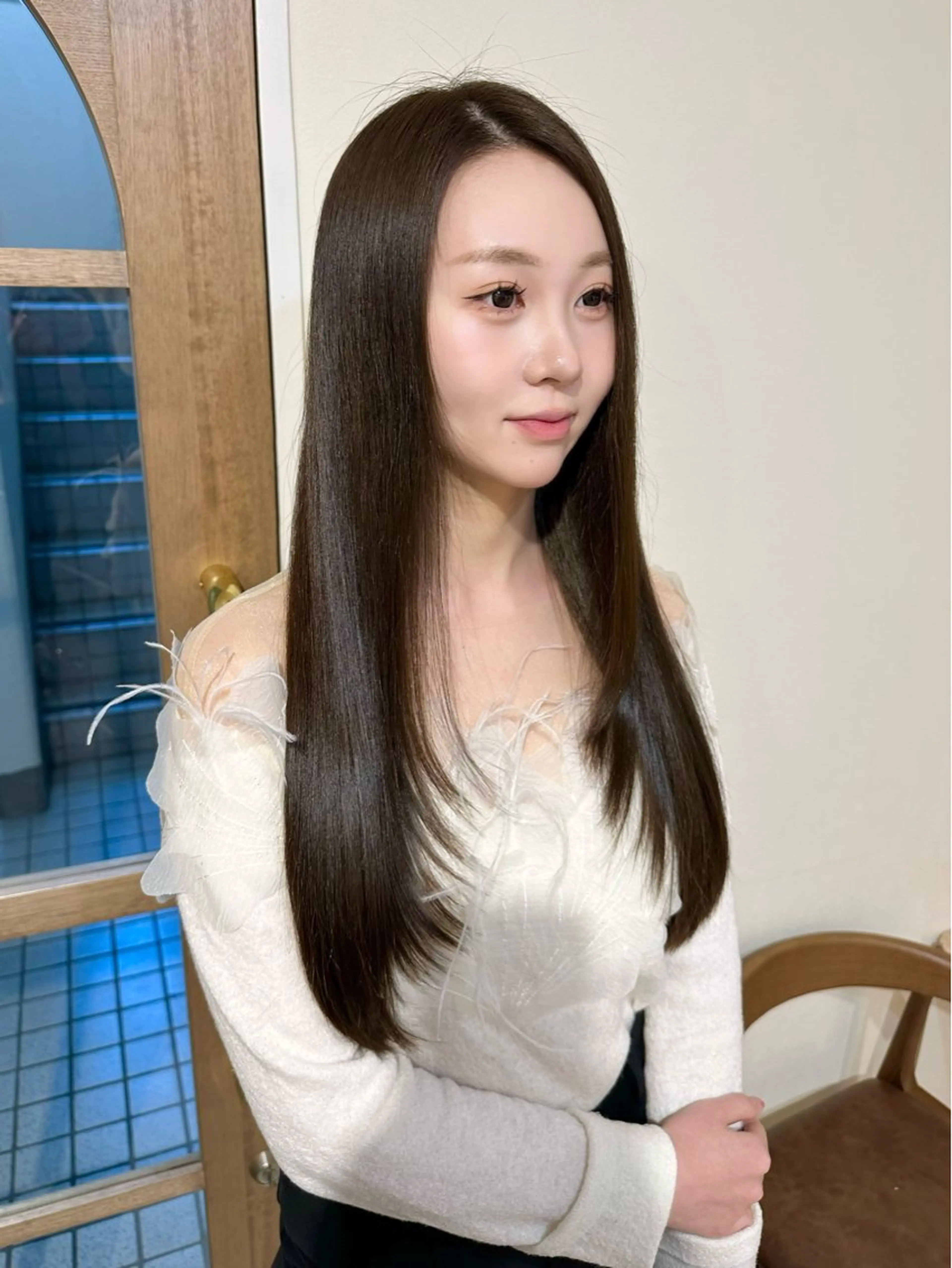 ロング カラー 松永 悠里のヘアスタイル