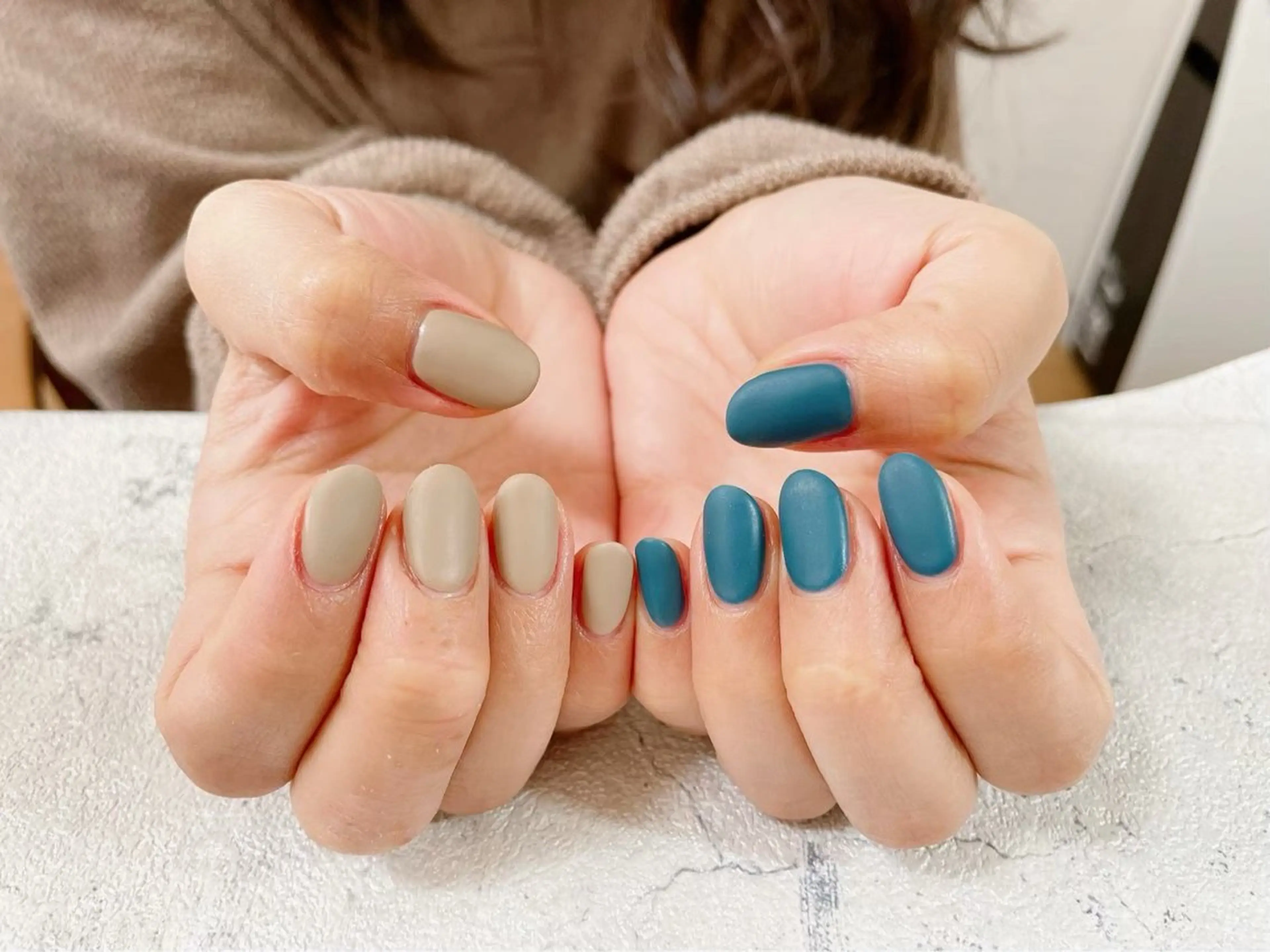 ネイル オーロラネイル フットネイル フレンチネイル ジェルネイル ハート ハンドネイル kikinail 溝の口のネイルデザイン