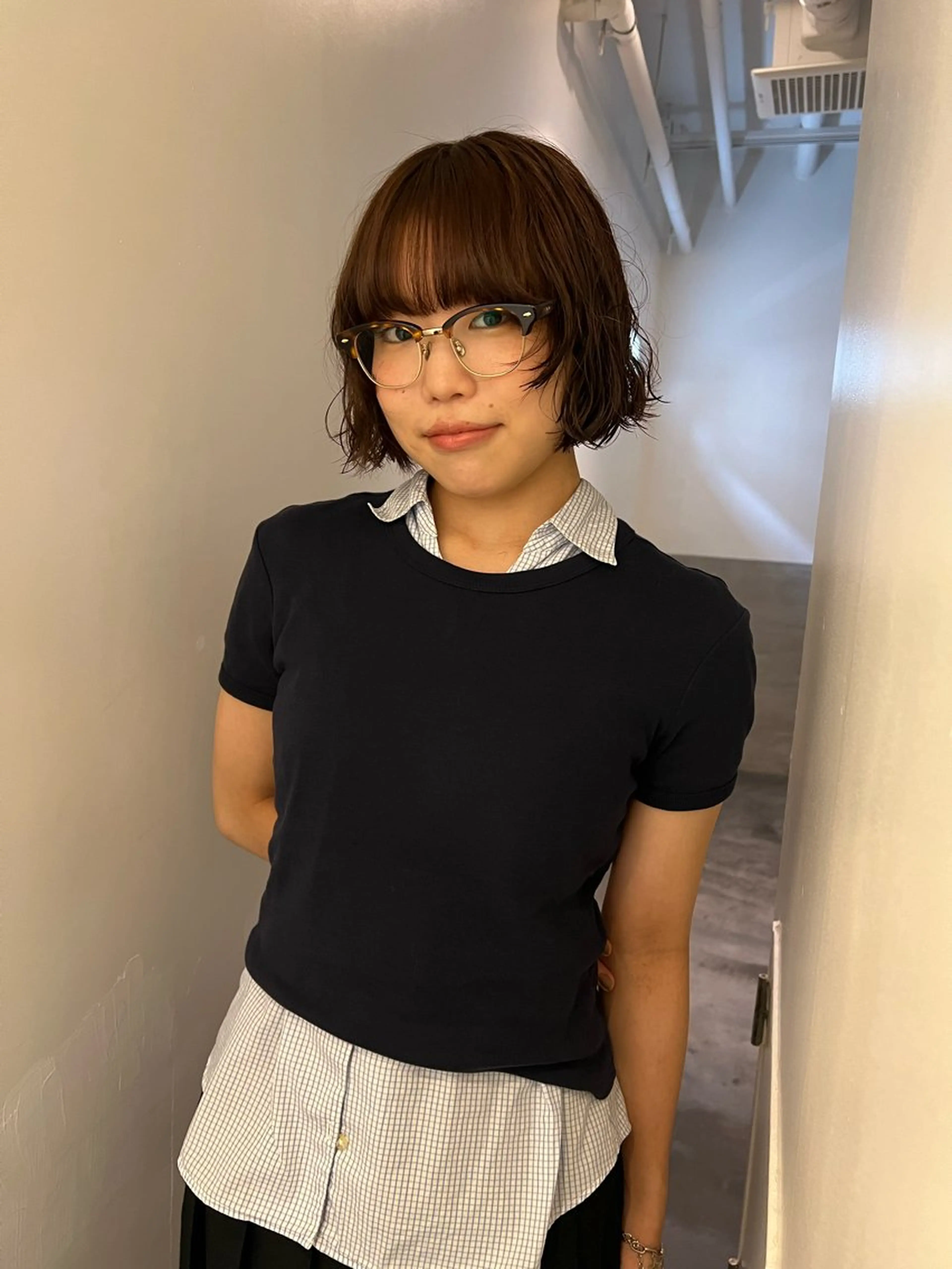 ミディアム カラー カット ヘアカラー 鈴木 三保のヘアスタイル