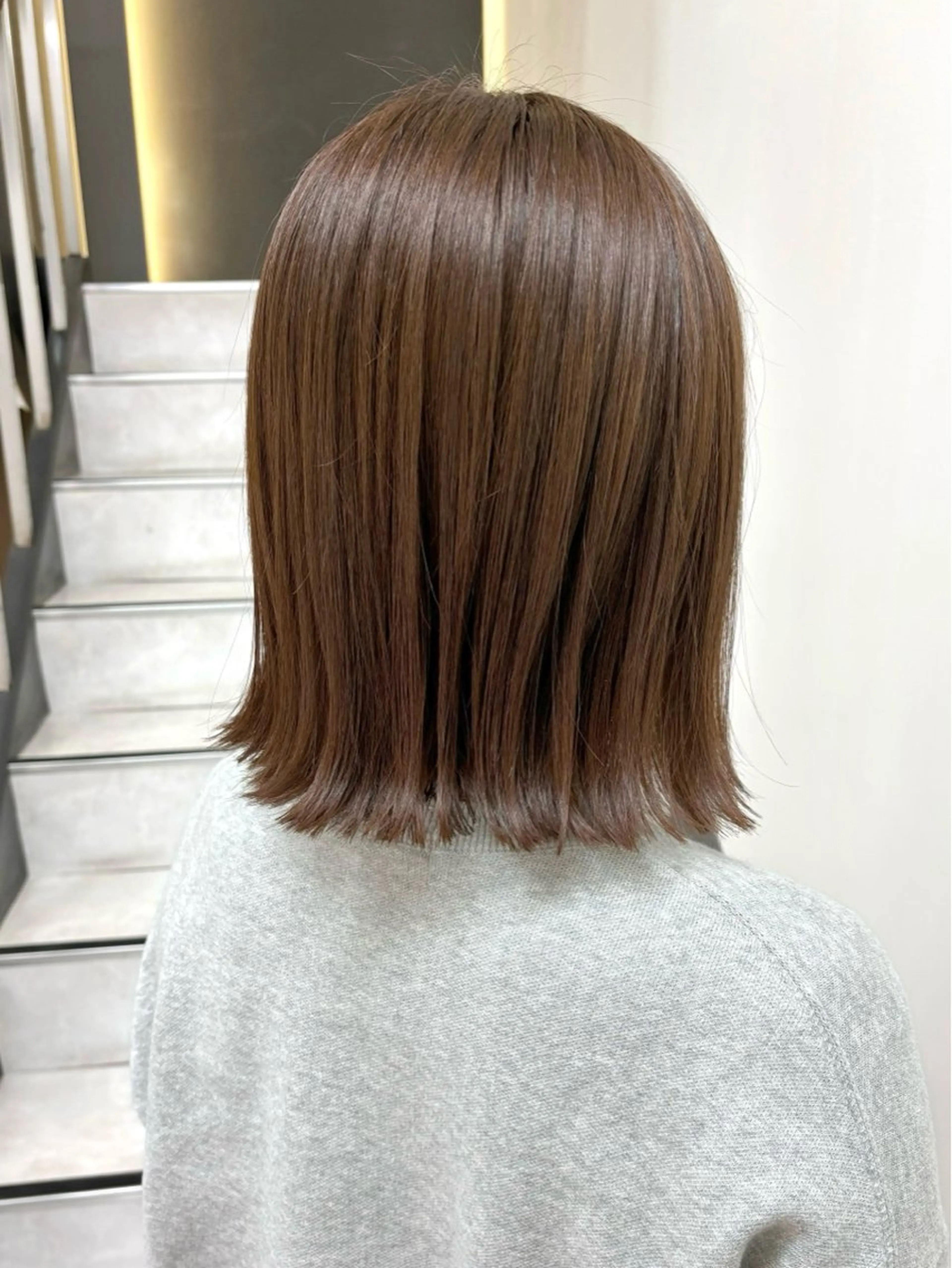 ミディアム カット ヘアカラー ブリーチ／ 髪質改善／ＲＹＯのヘアスタイル