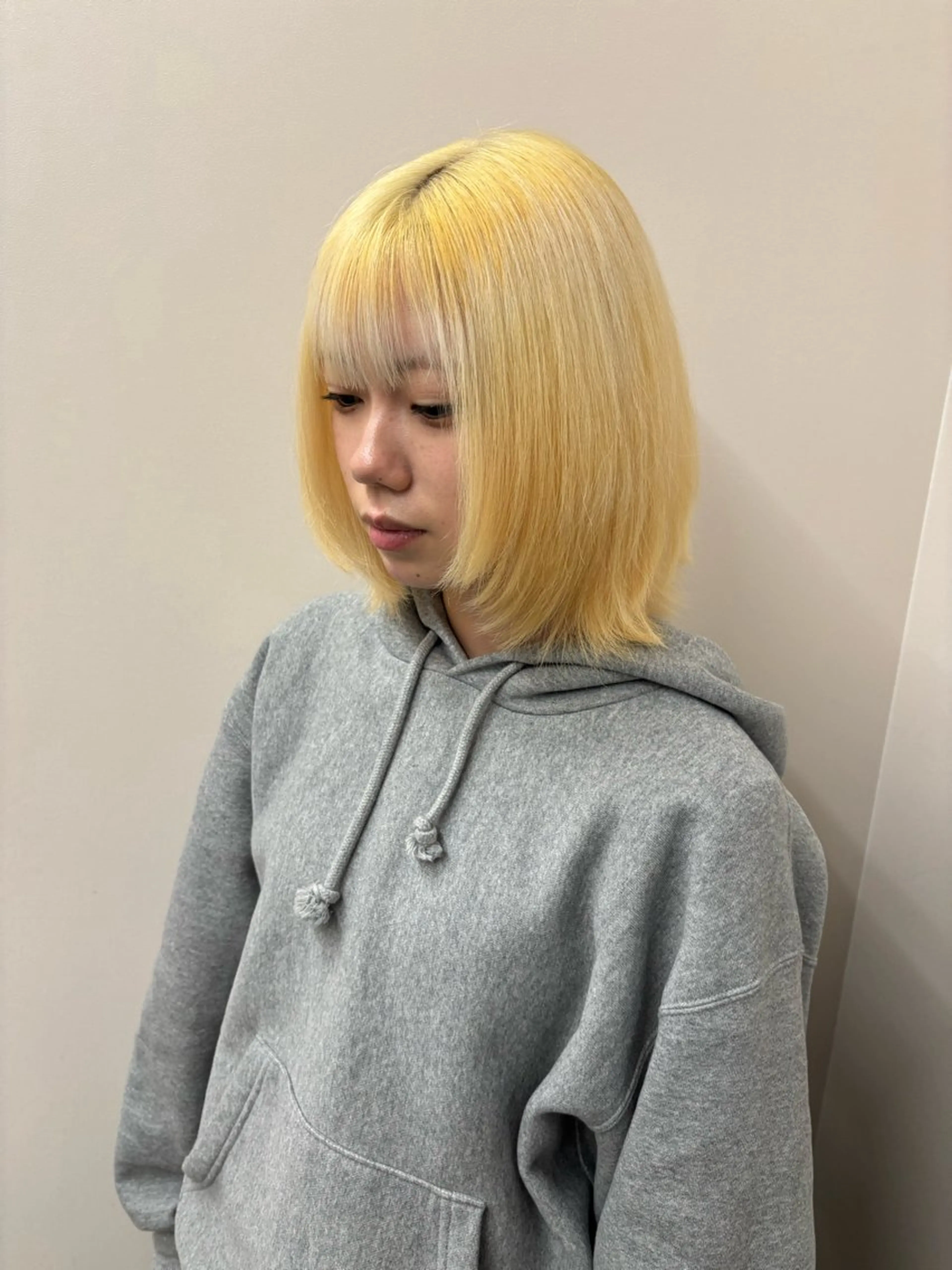 ショート 縮毛矯正 カット ヘアカラー トリートメント と きのヘアスタイル