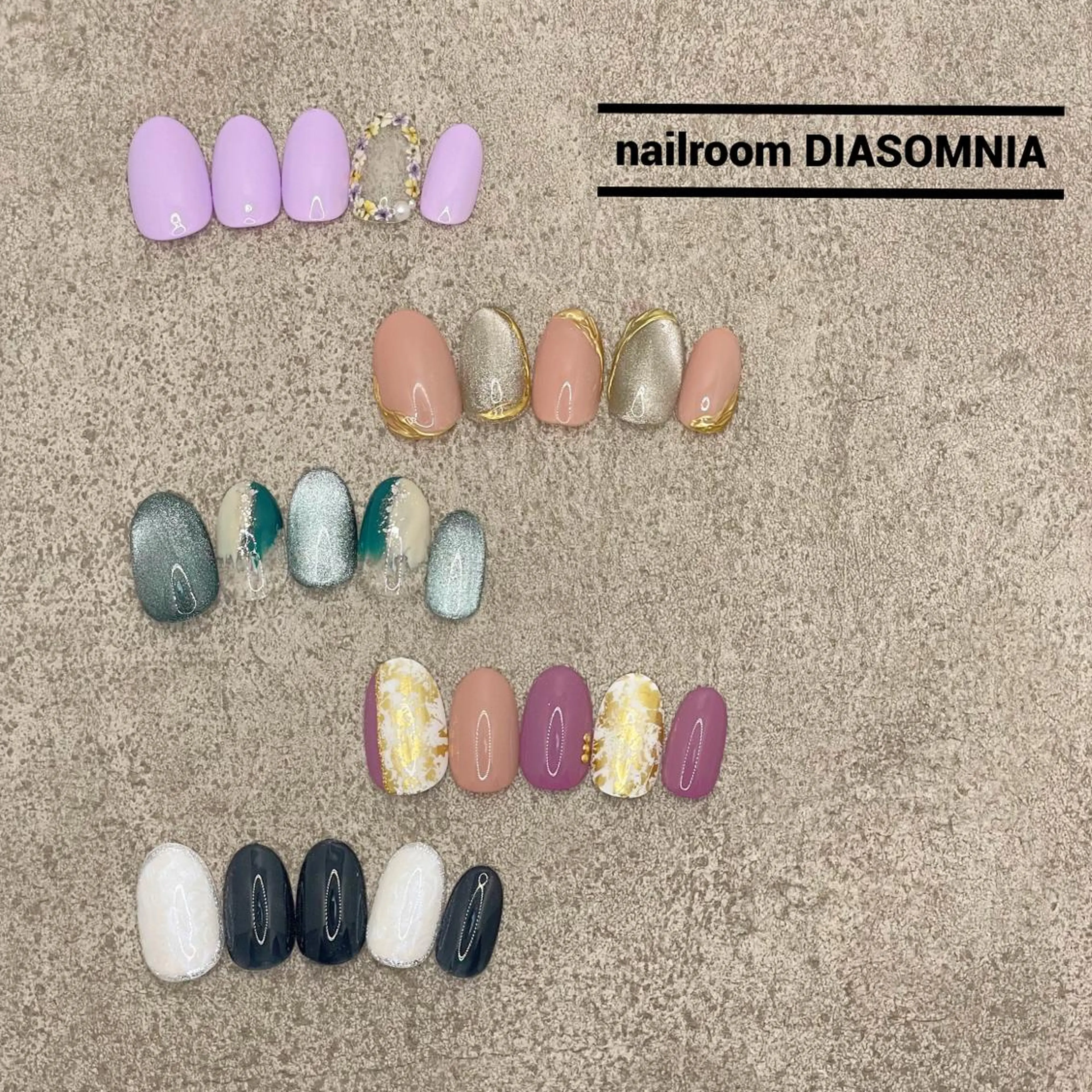 ネイル ハンドネイル nailroom DIASOMNIAのネイルデザイン
