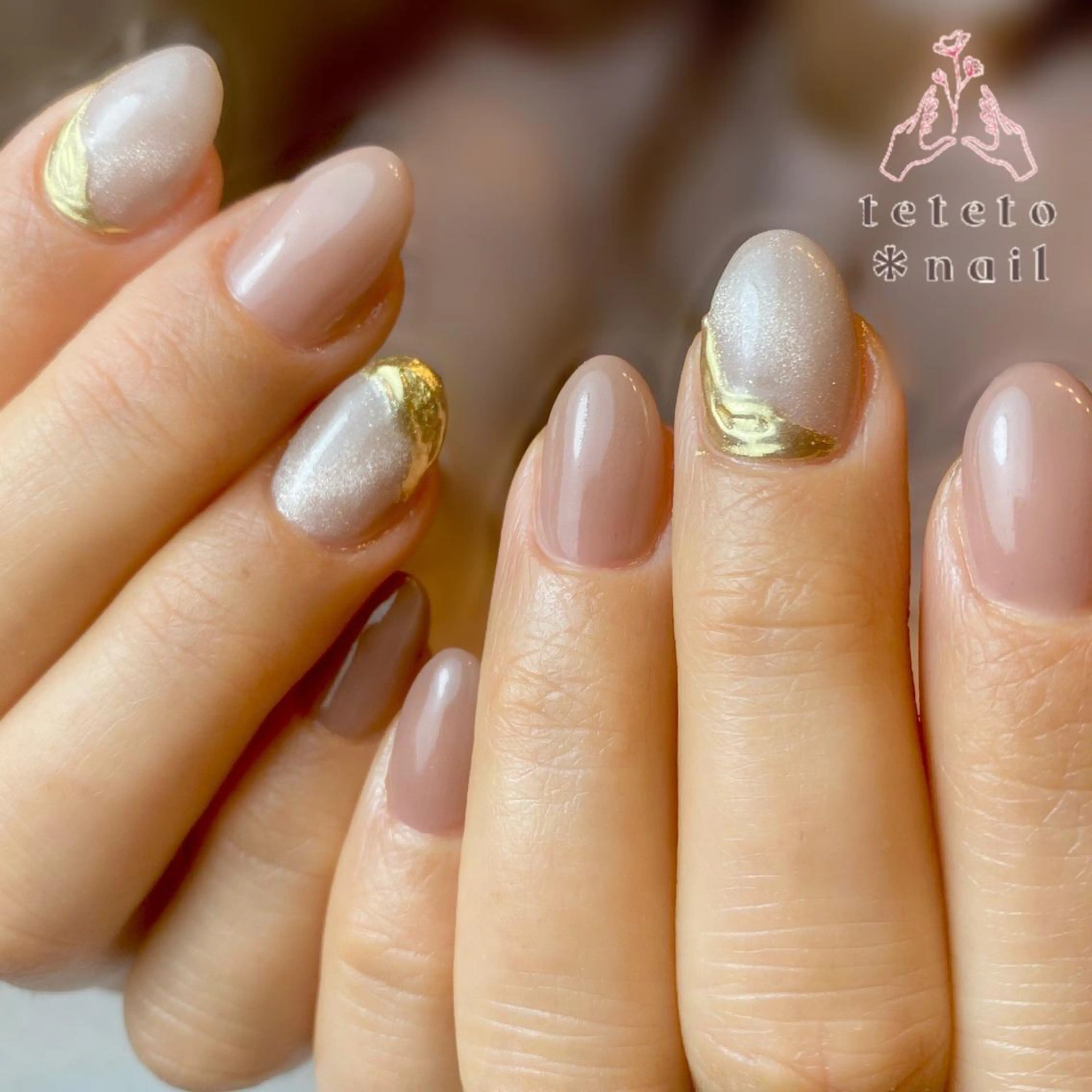 ネイル ミラーネイル ハンドネイル teteto＊nail所属・テテト ＊ネイルのネイルデザイン