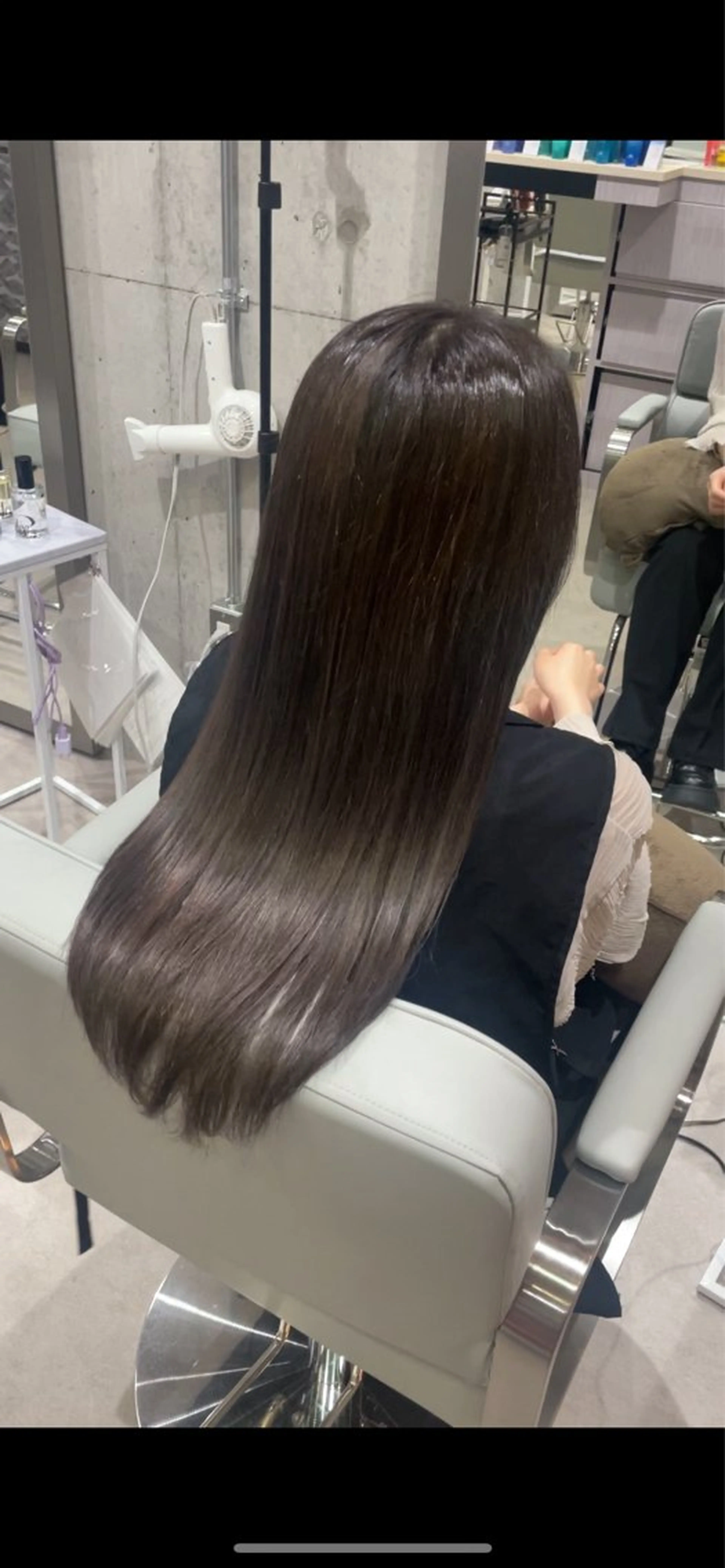 ロング カラー オリーブグレー MASHIRO💎 天神/大名のヘアスタイル