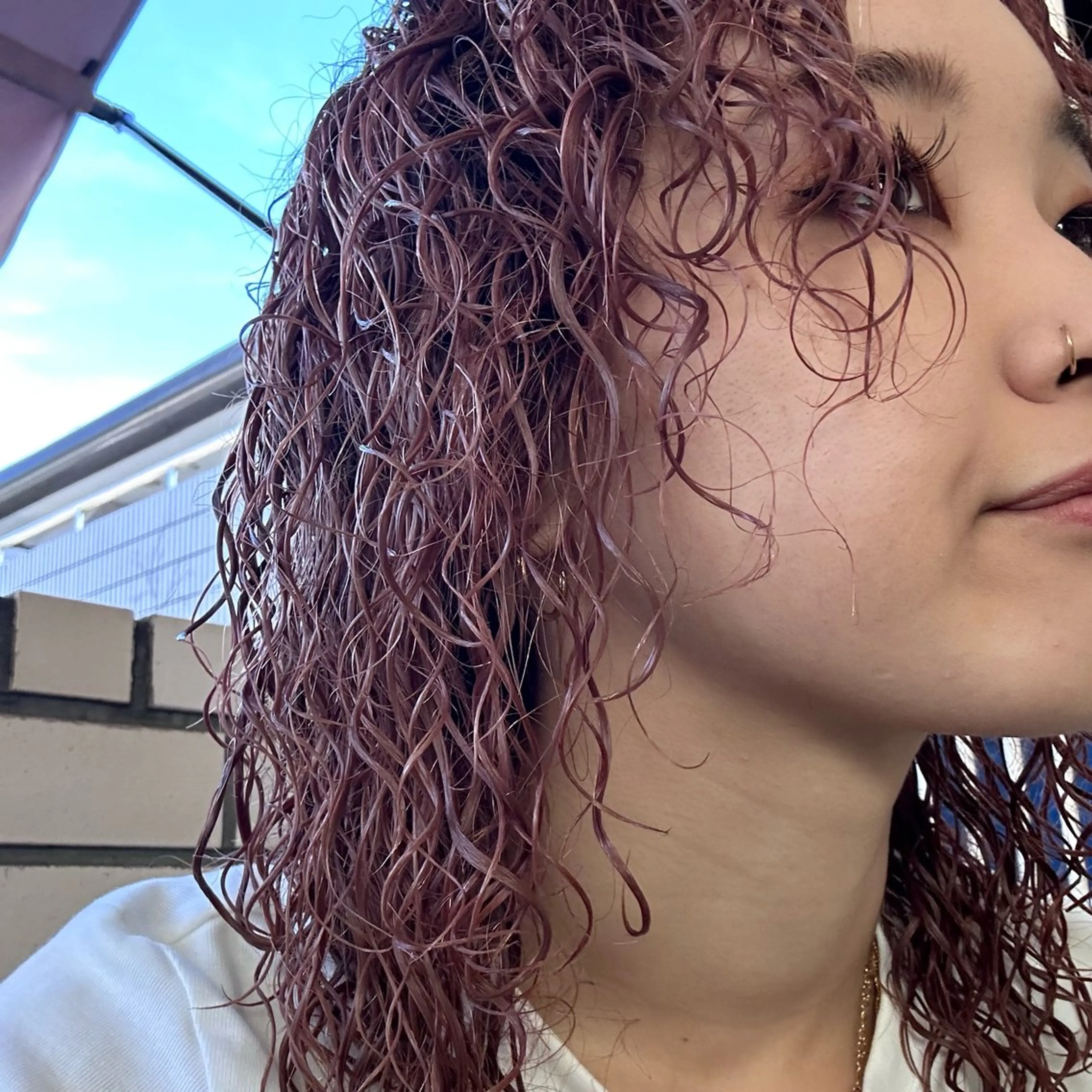 セミロング セミロングパーマ カット パーマ 艶カラー/レイヤー /メンズ/マツエクのヘアスタイル