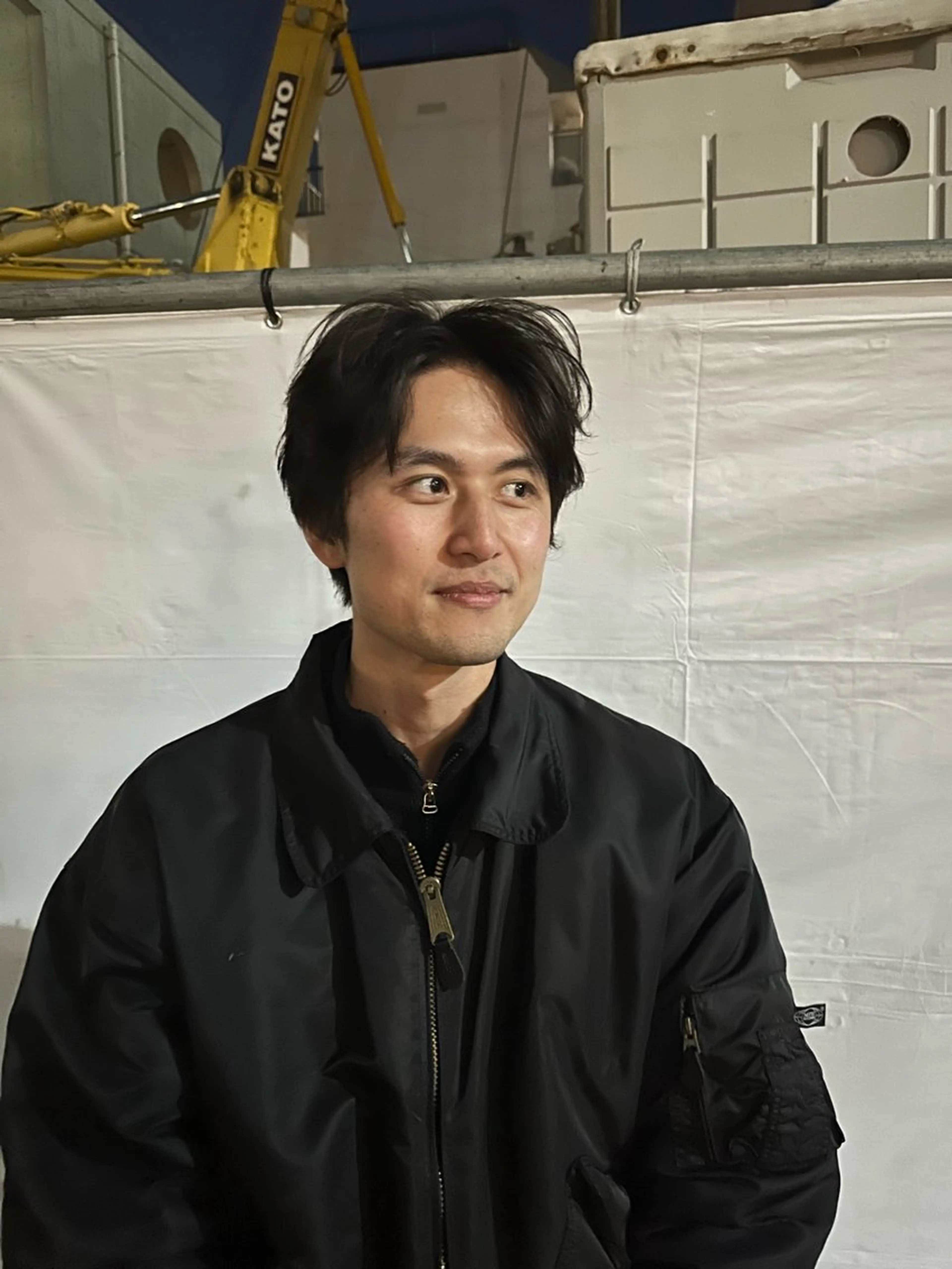 メンズ センターパート マッシュ メンズパーマ メンズショート スパイキーショート 似合わせカット /パーマ岡本淳平のヘアスタイル