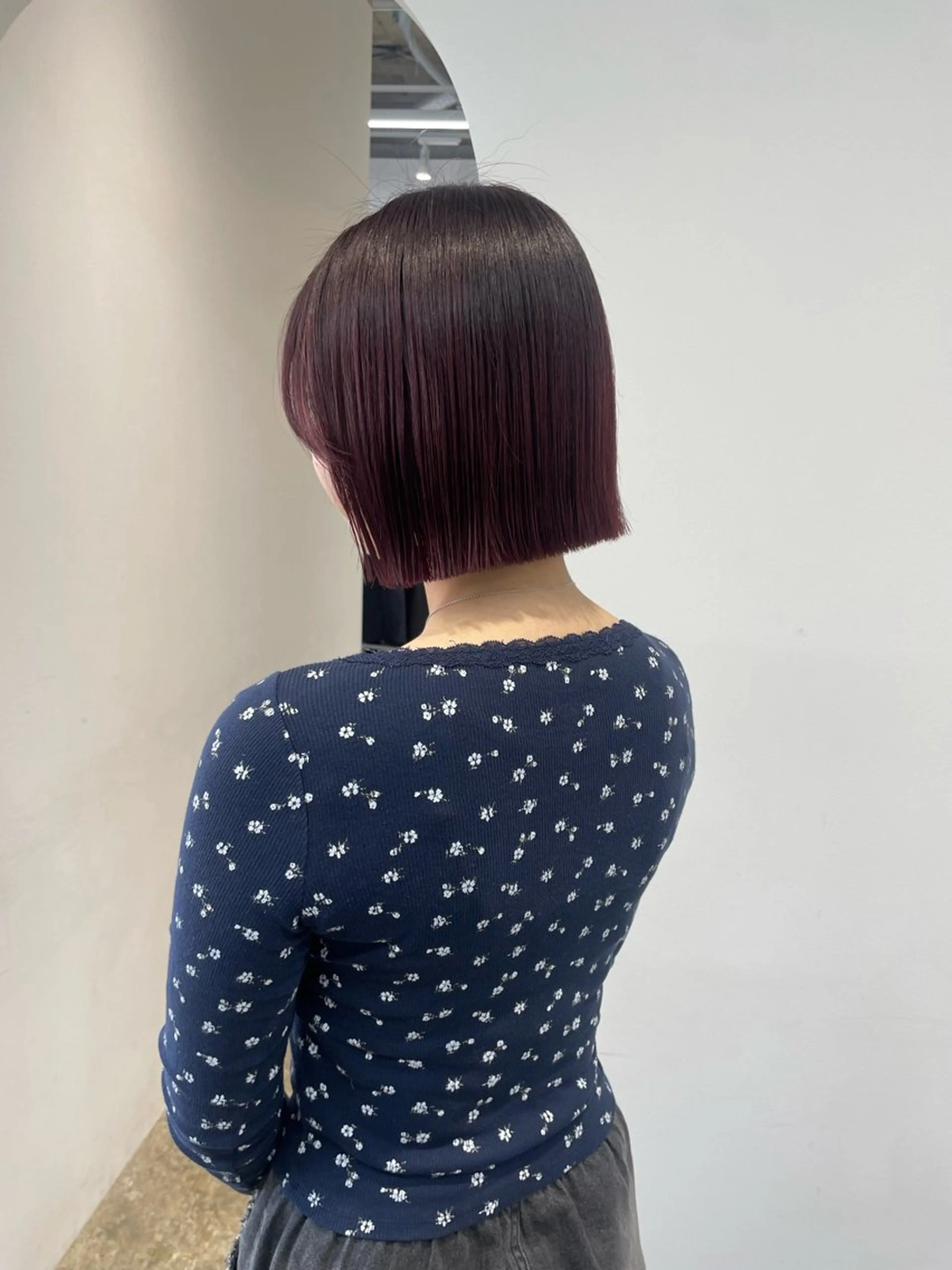 ショート カラー ボブ カット ヘアカラー トリートメント 𝘚𝘶𝘻𝘶 𓂃𓈒𓏸のヘアスタイル