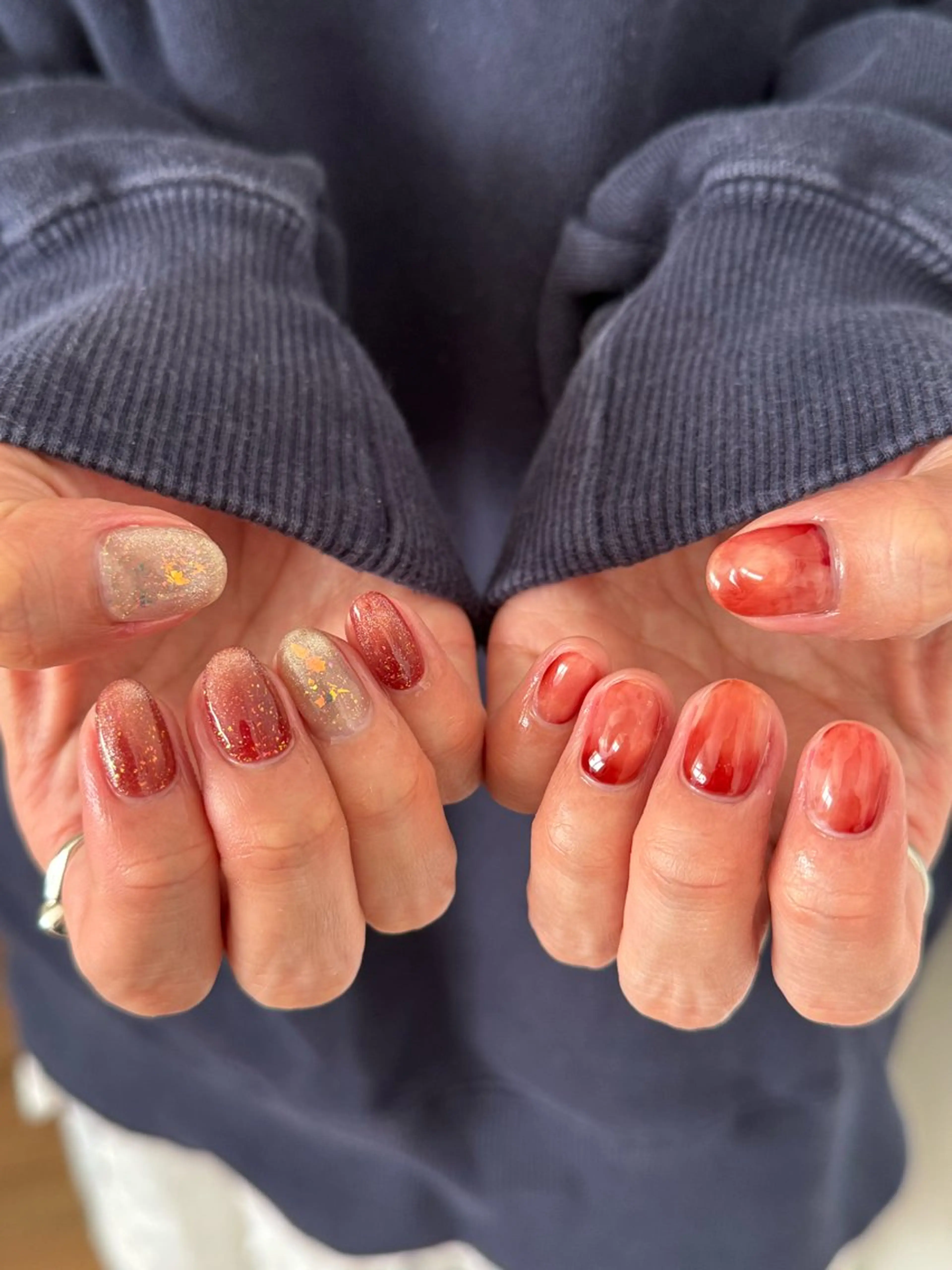 ネイル バレンタイン ハンドネイル jeu nail.のネイルデザイン