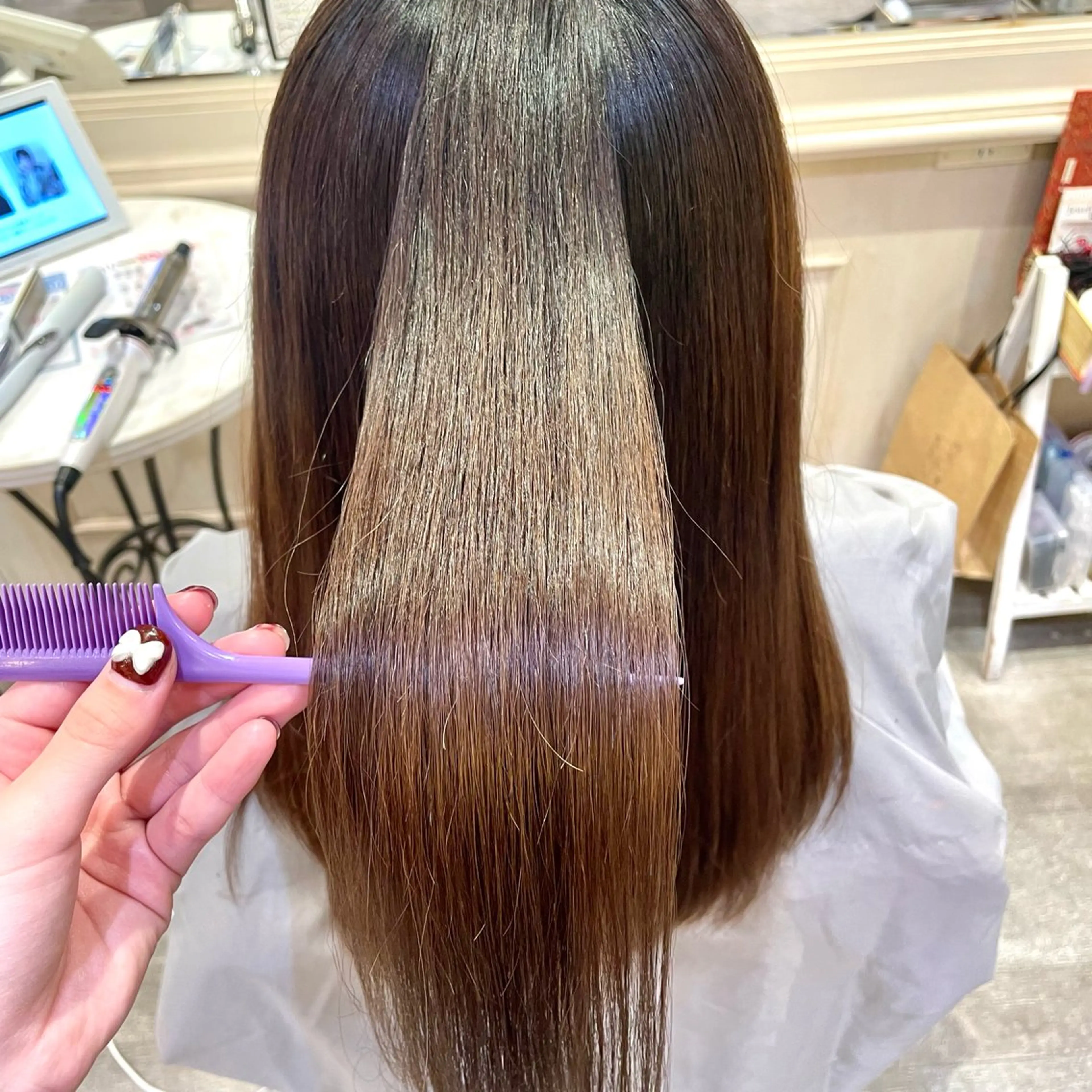 ロング ハイトーンカラー/ 長さだし🐇きょうかのヘアスタイル