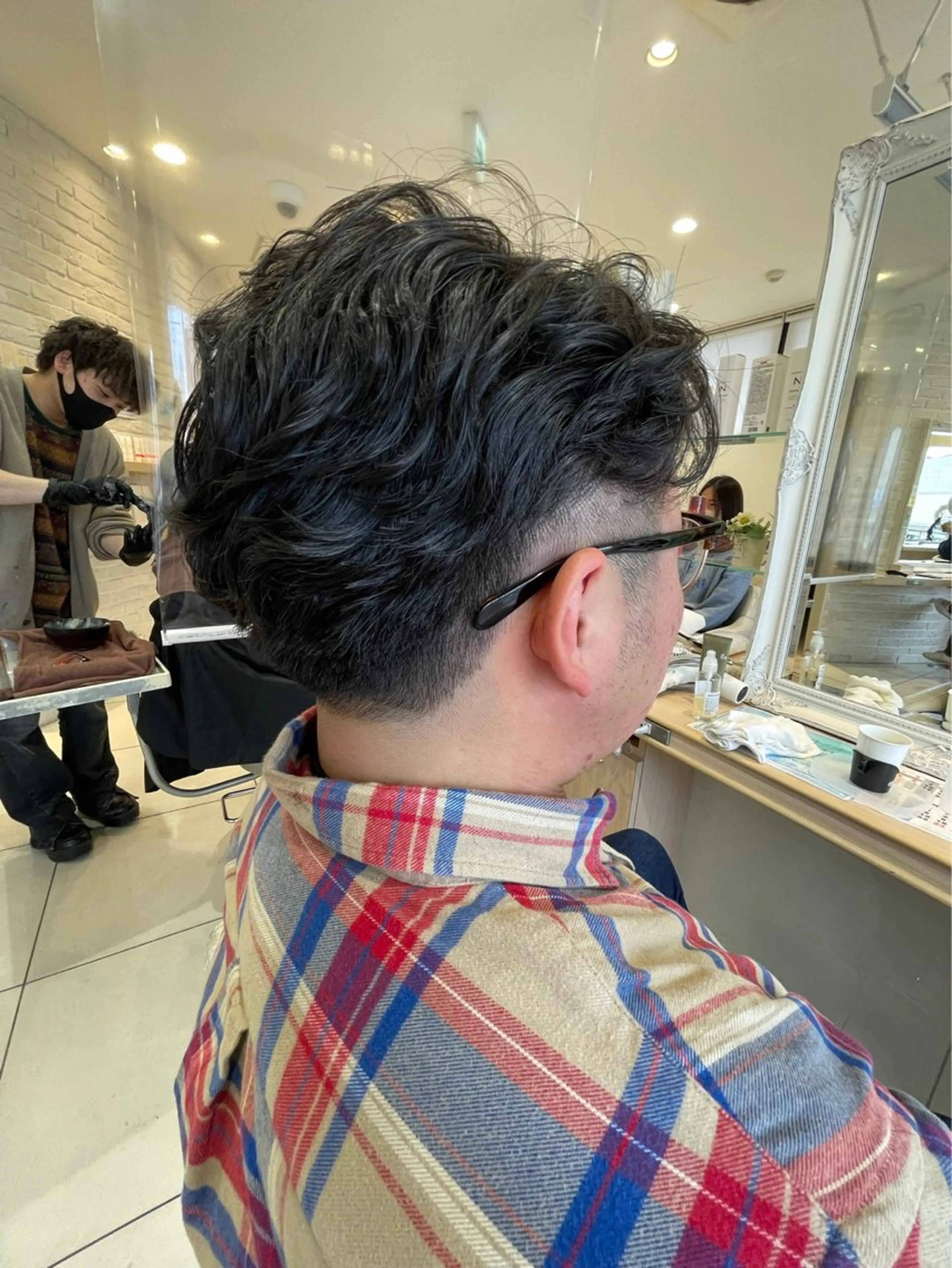 ショート パーマ カット パーマ メンズ特化型美容師 パーマ/荒井海音のヘアスタイル