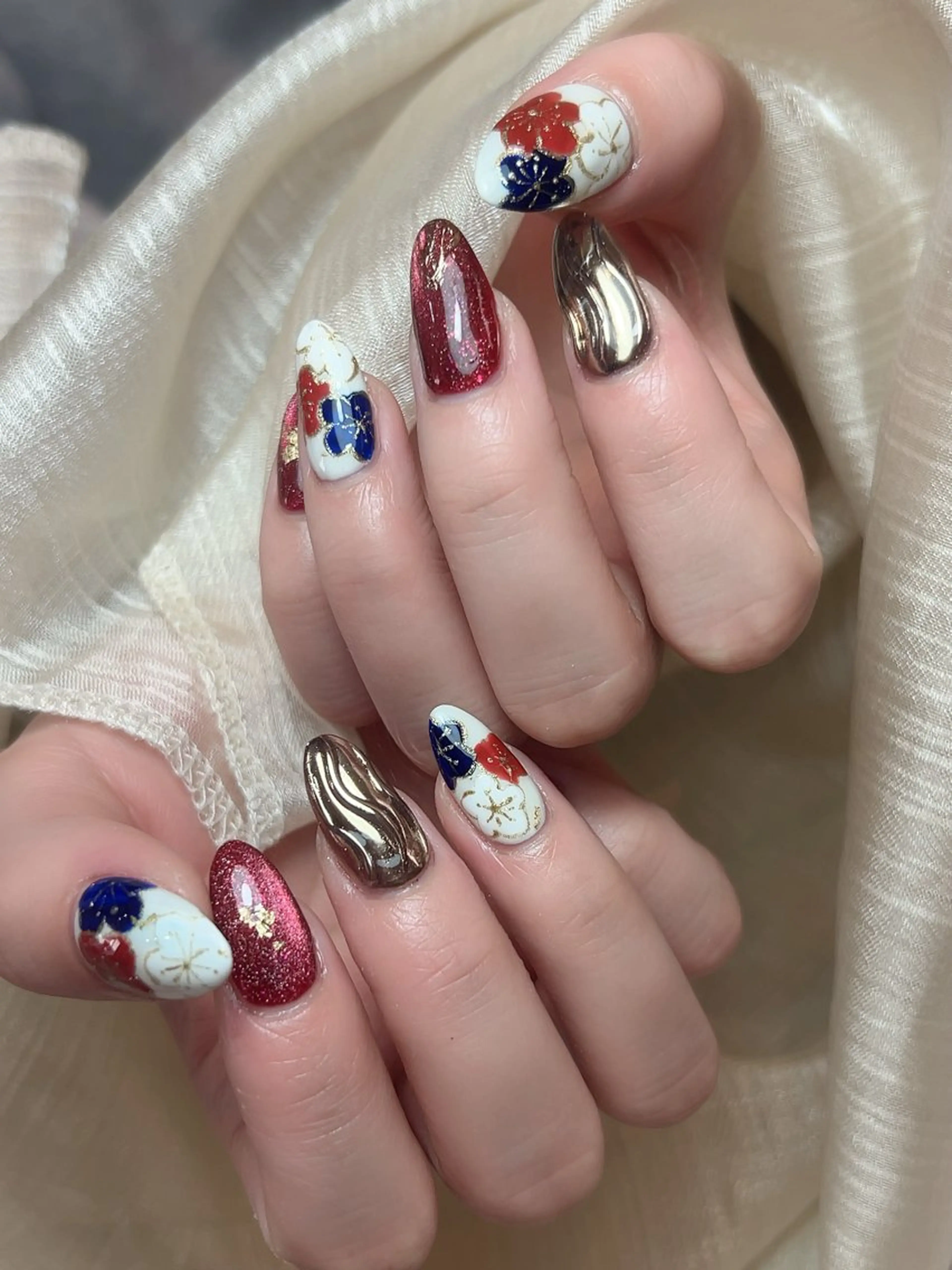 ネイル 成人式 ハンドネイル You nailのネイルデザイン