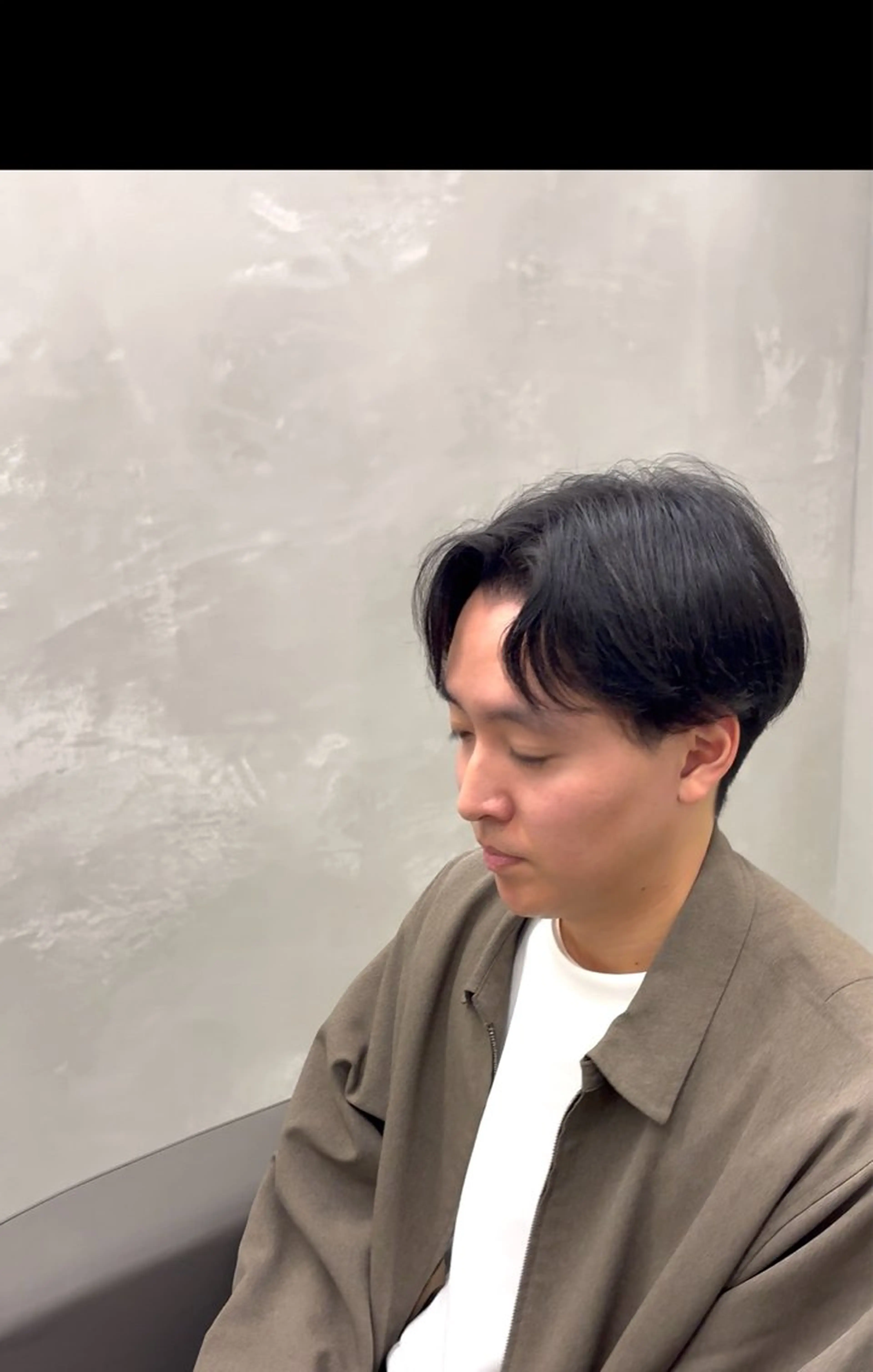 ミディアム メンズ センターパート sarmman スズキのヘアスタイル