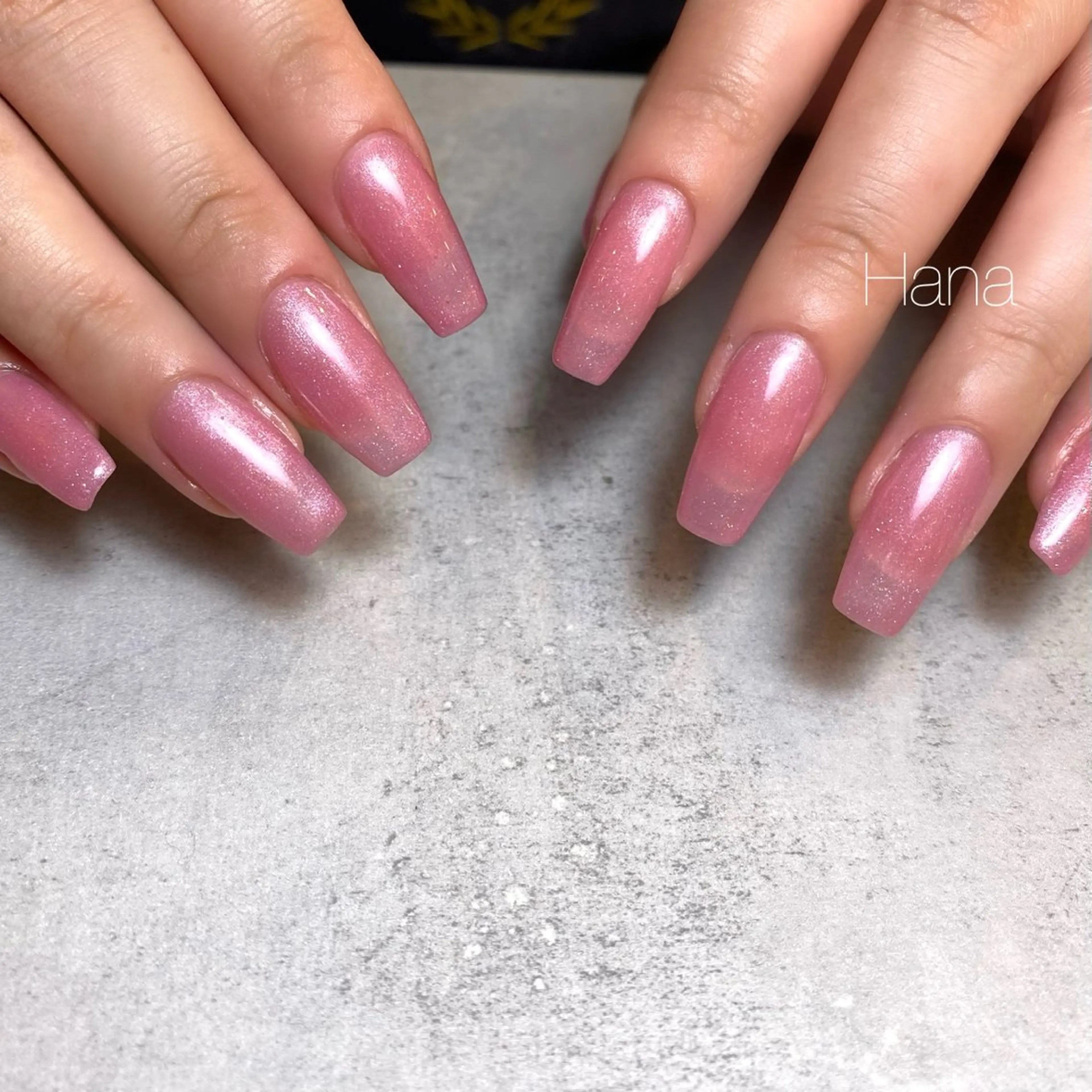 ネイル ラメ(グリッター) ピンク NOEM nail salon所属・HANA /NOEM nailsalonのネイルデザイン