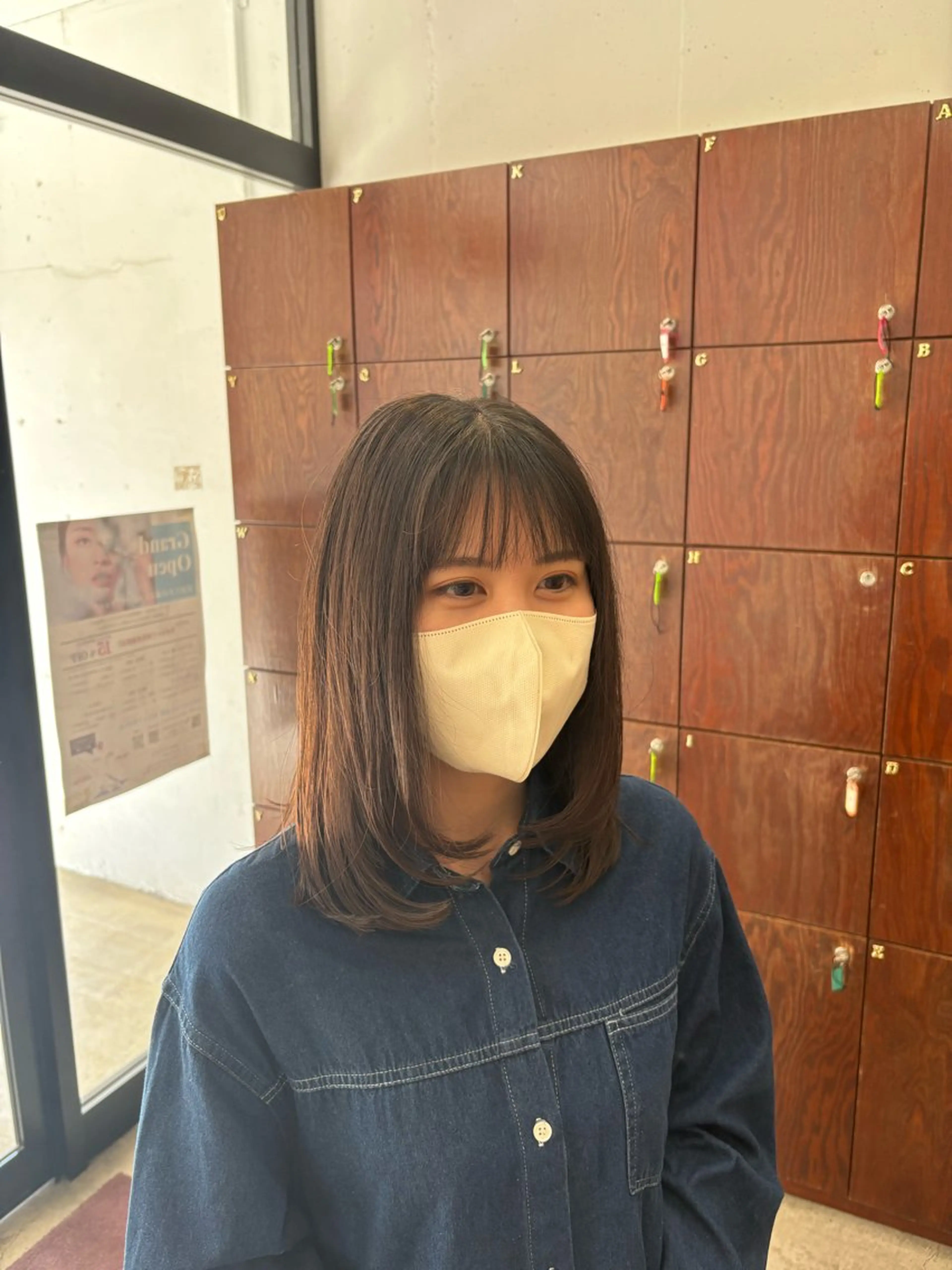 ミディアム カットモデル募集 木下世連のヘアスタイル