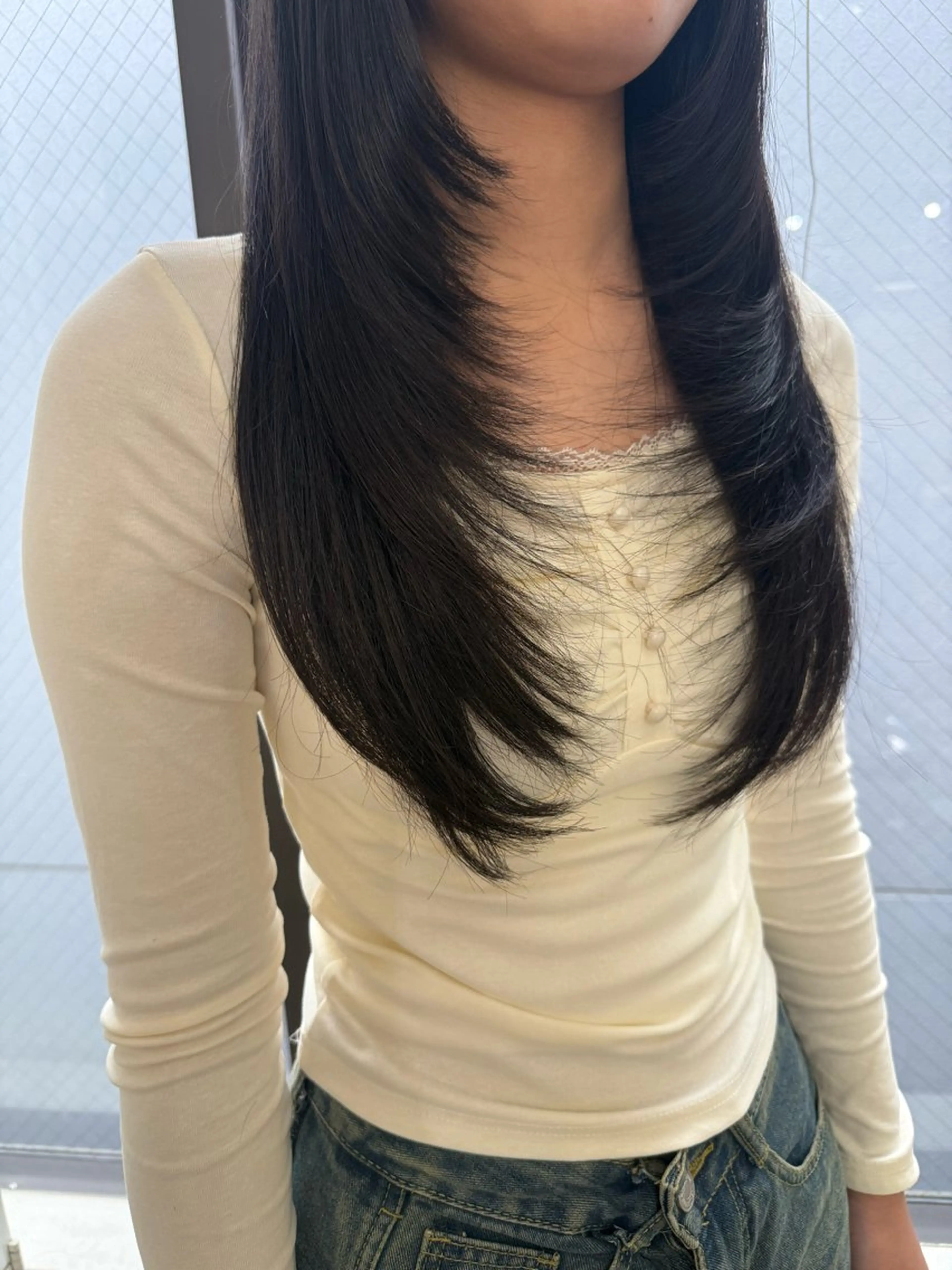 ロング カット Rinka/レイヤー /透明感カラーのヘアスタイル