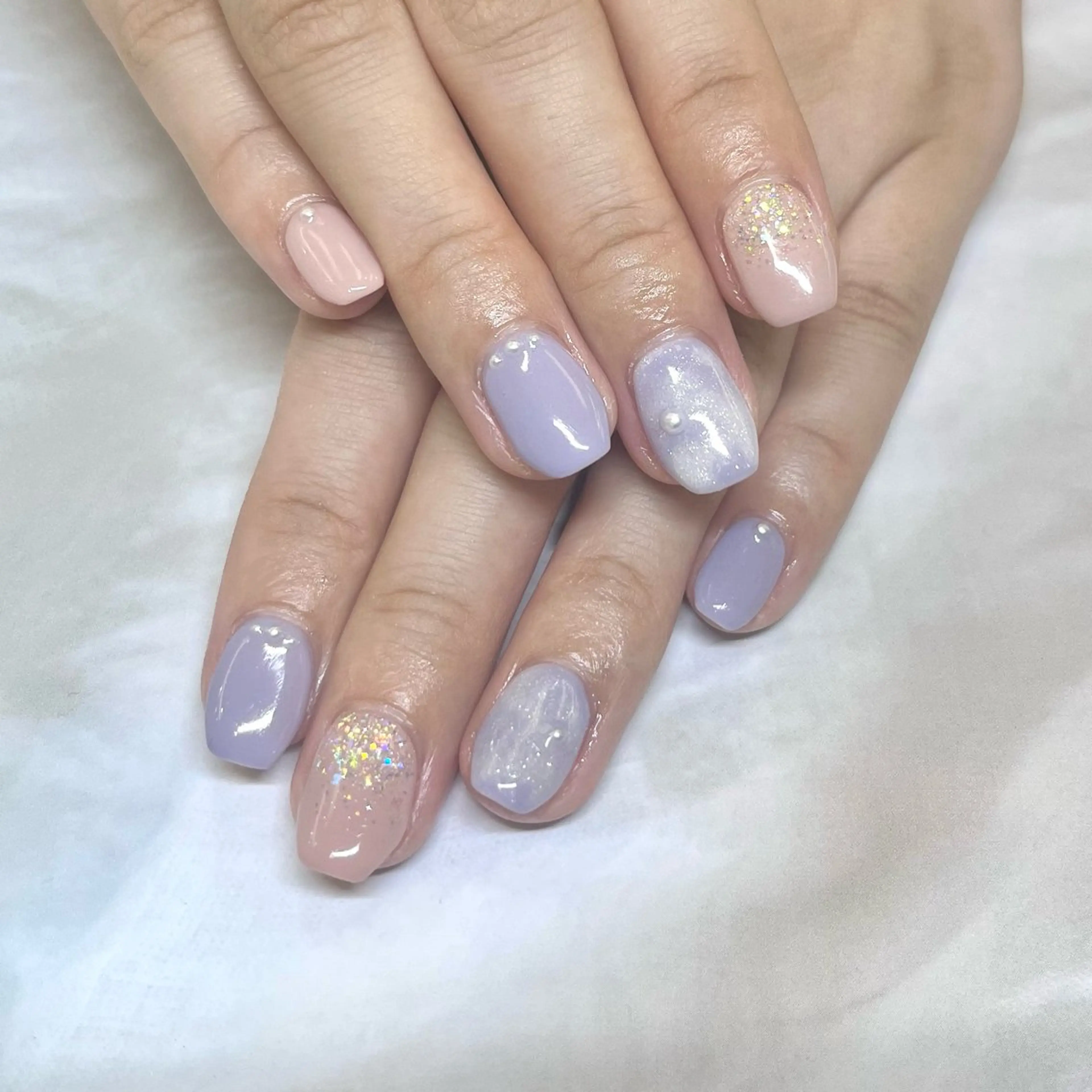 ネイル ピンク 春ネイル ハンドネイル ハンドケア ✩UMEHARA✩ ネイル/マツパのネイルデザイン