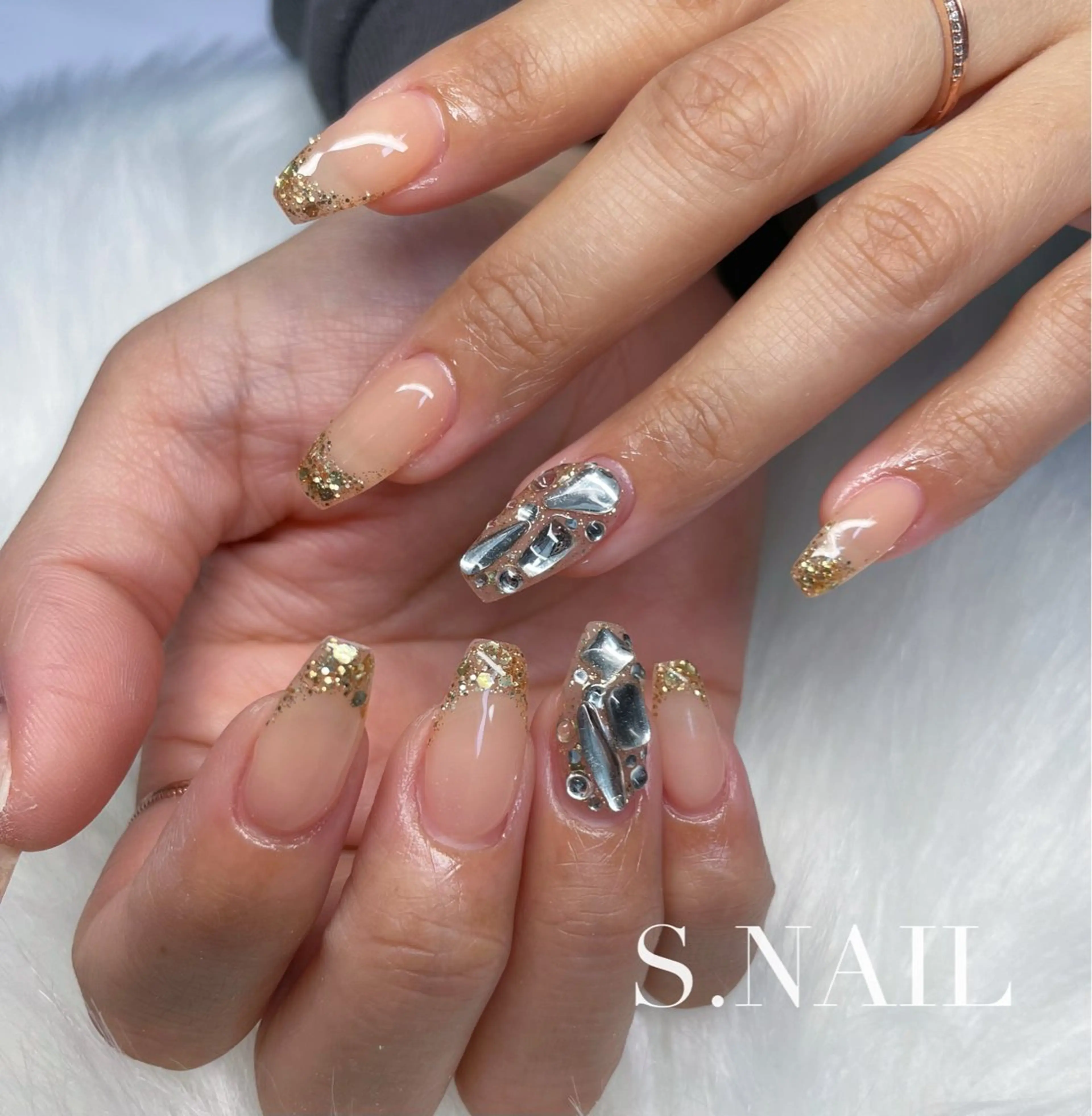 ネイル 持ち込み ハンドネイル S♡NAIL所属・S.NAIL Suuのネイルデザイン