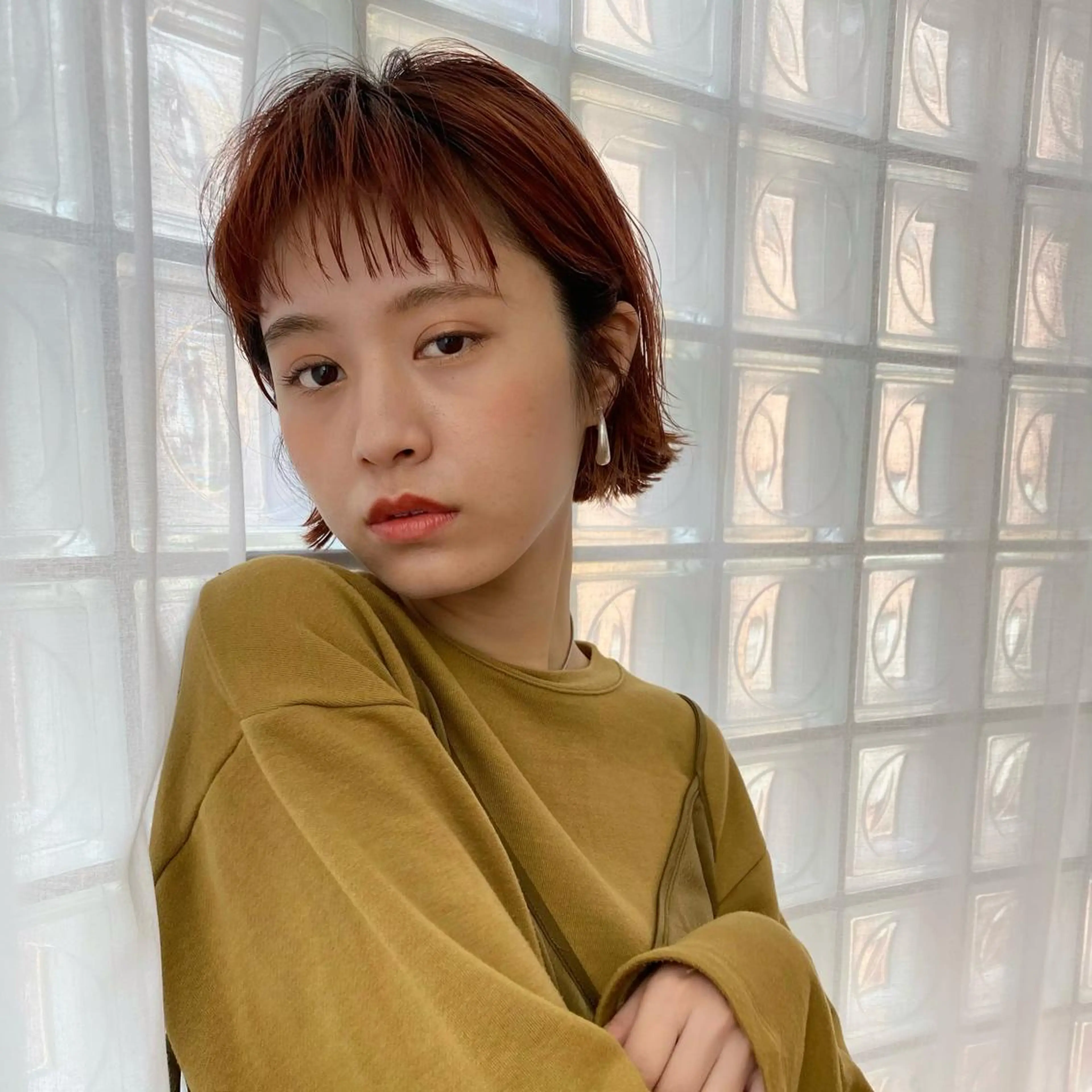 ショート ボブ レイヤー/髪質改善 渡邉【日吉美容室】のヘアスタイル