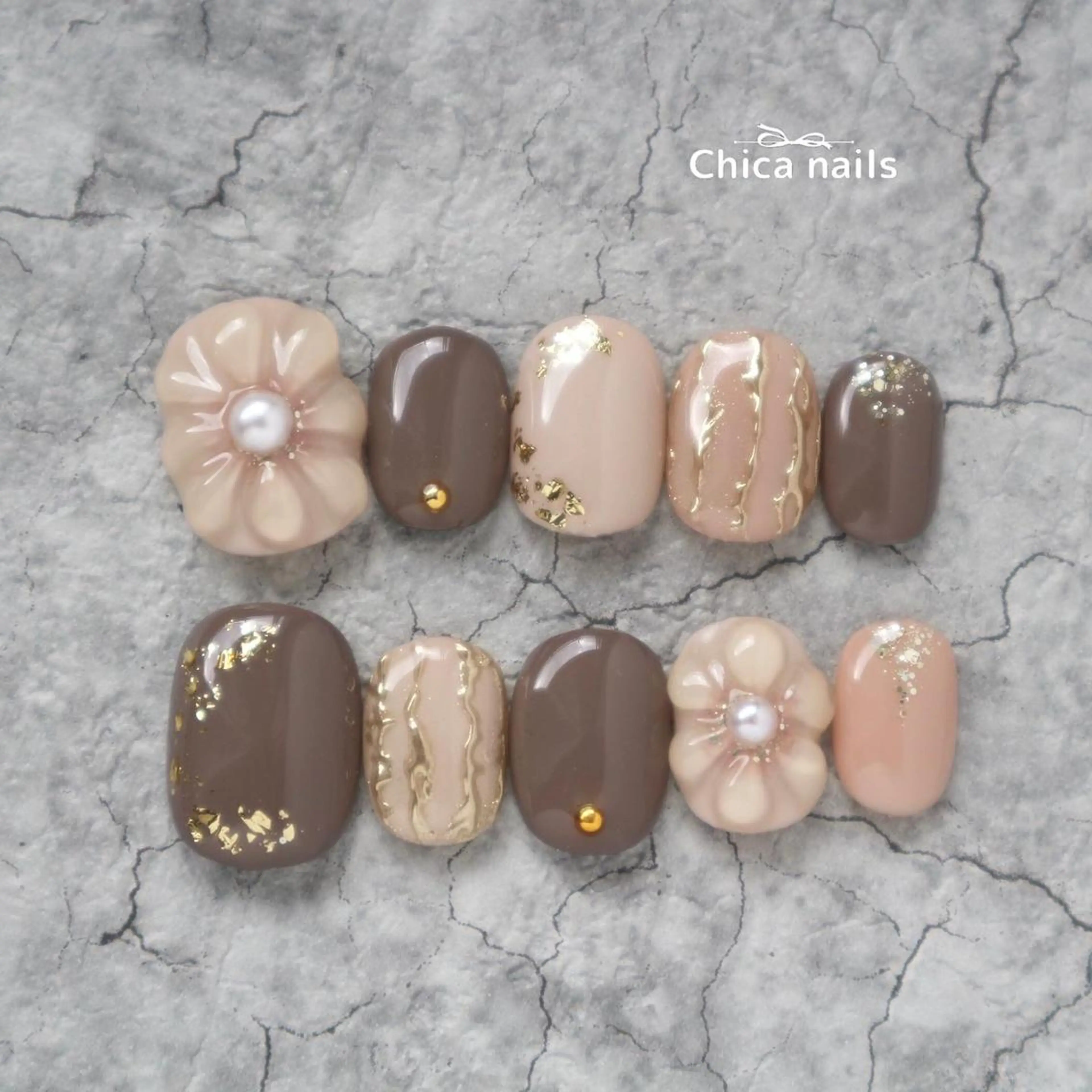 ネイル フラワーネイル 高田 ちかこのネイルデザイン