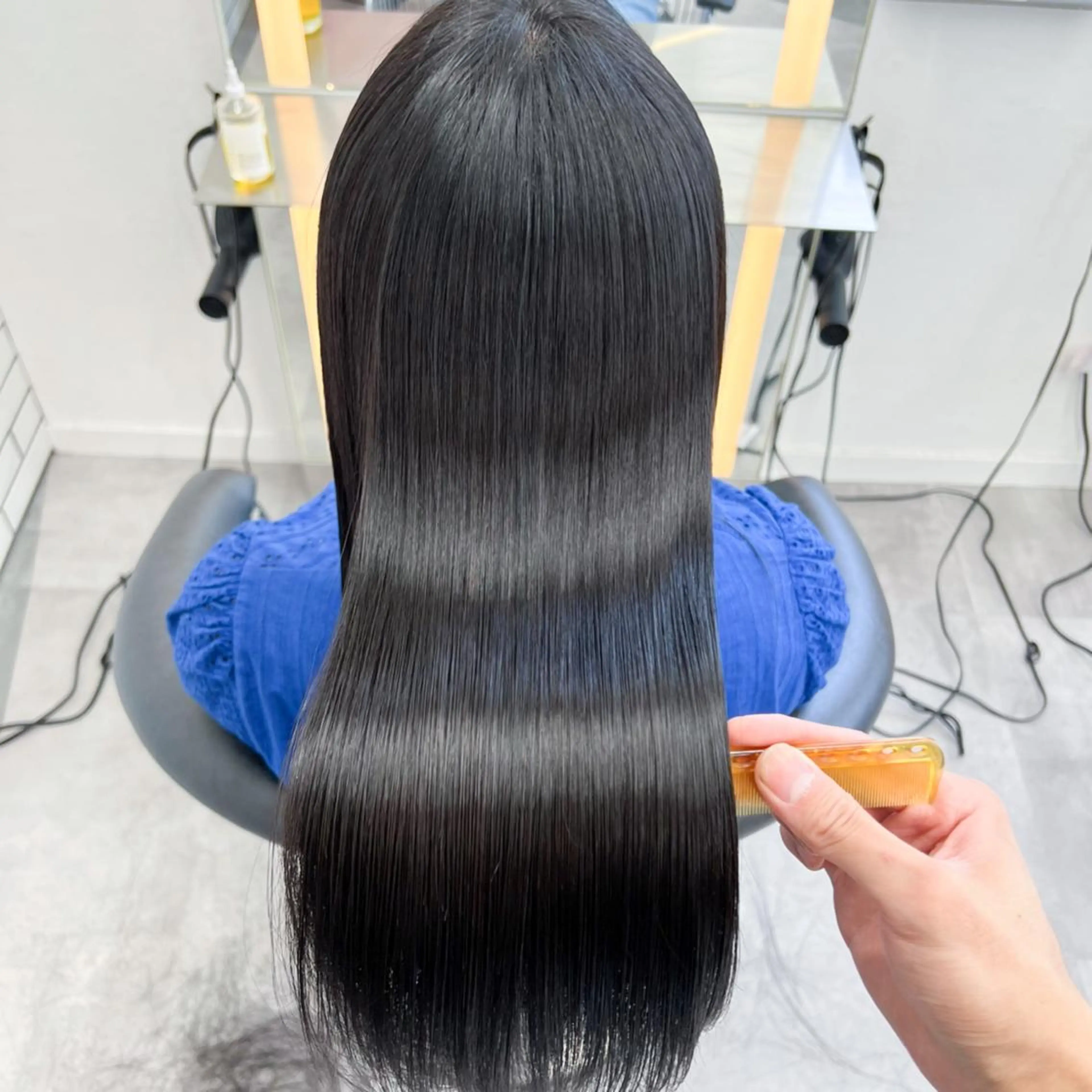 ロング ケアカラー/縮毛矯正 /レイヤー/板垣光采のヘアスタイル