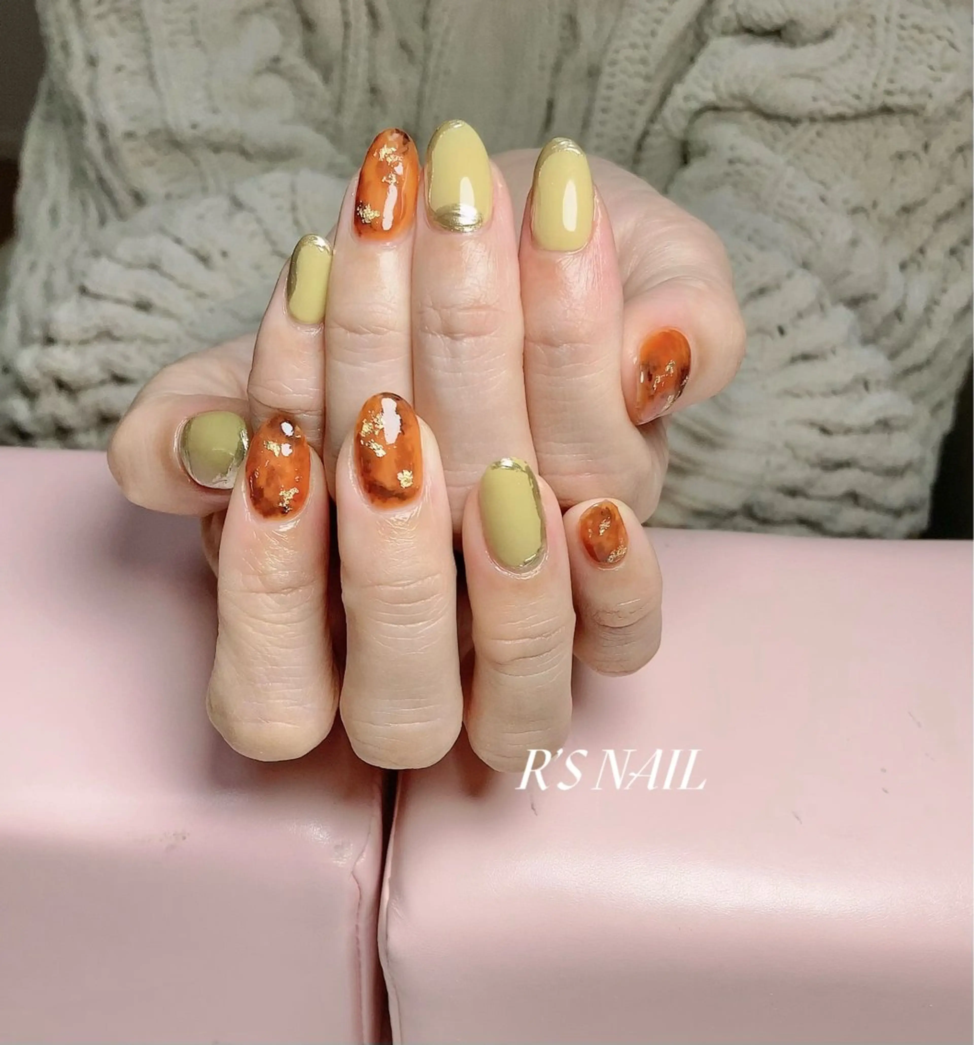 ネイル ラメ(グリッター) ニュアンスネイル オフィスネイル ワンカラーネイル シンプルネイル R‘S NAIL nail salonのネイルデザイン