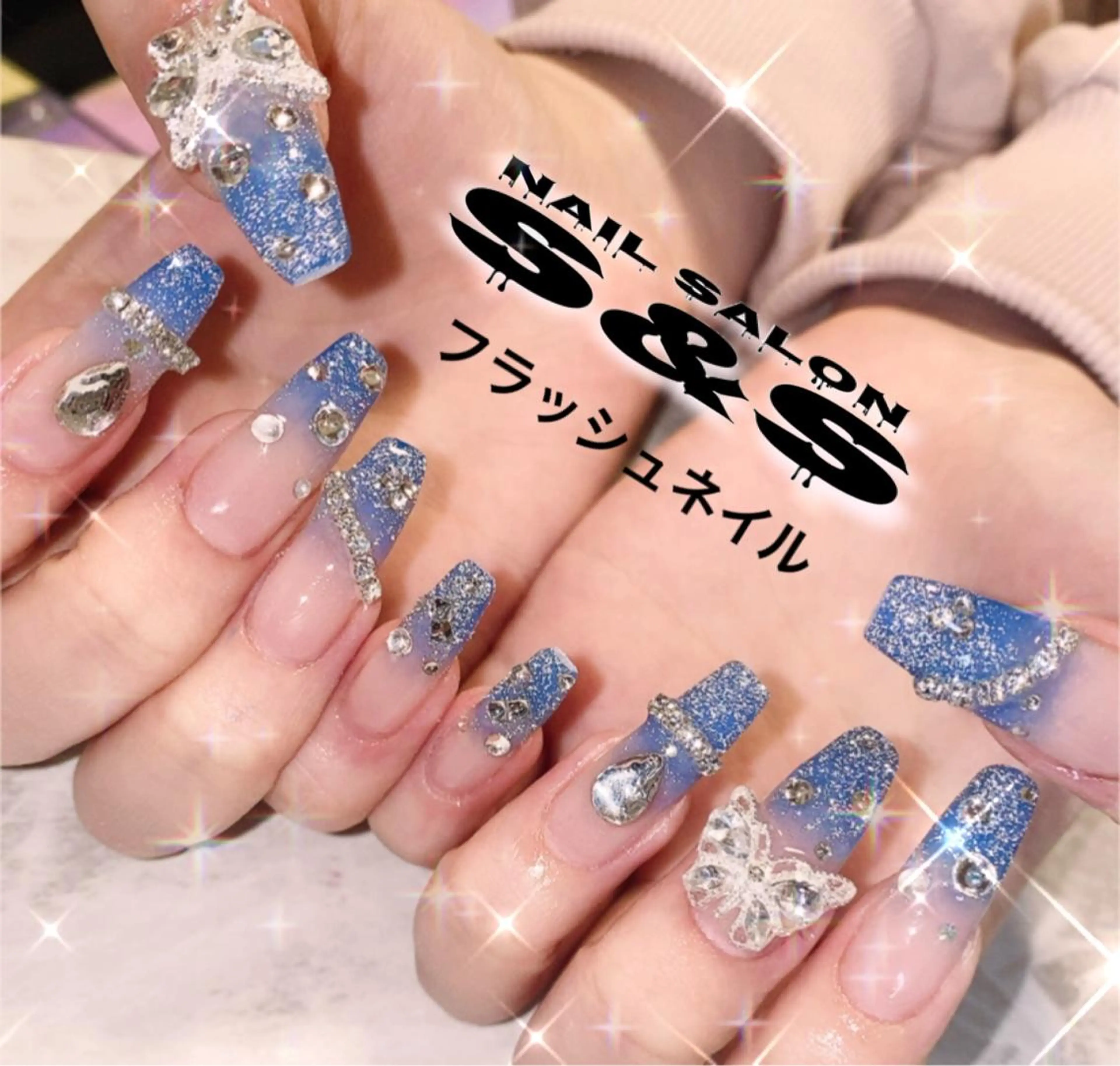 ネイル 長さ出し フラッシュネイル メンズネイル 持ち込み スカルプネイル S&S 村田小百合のネイルデザイン