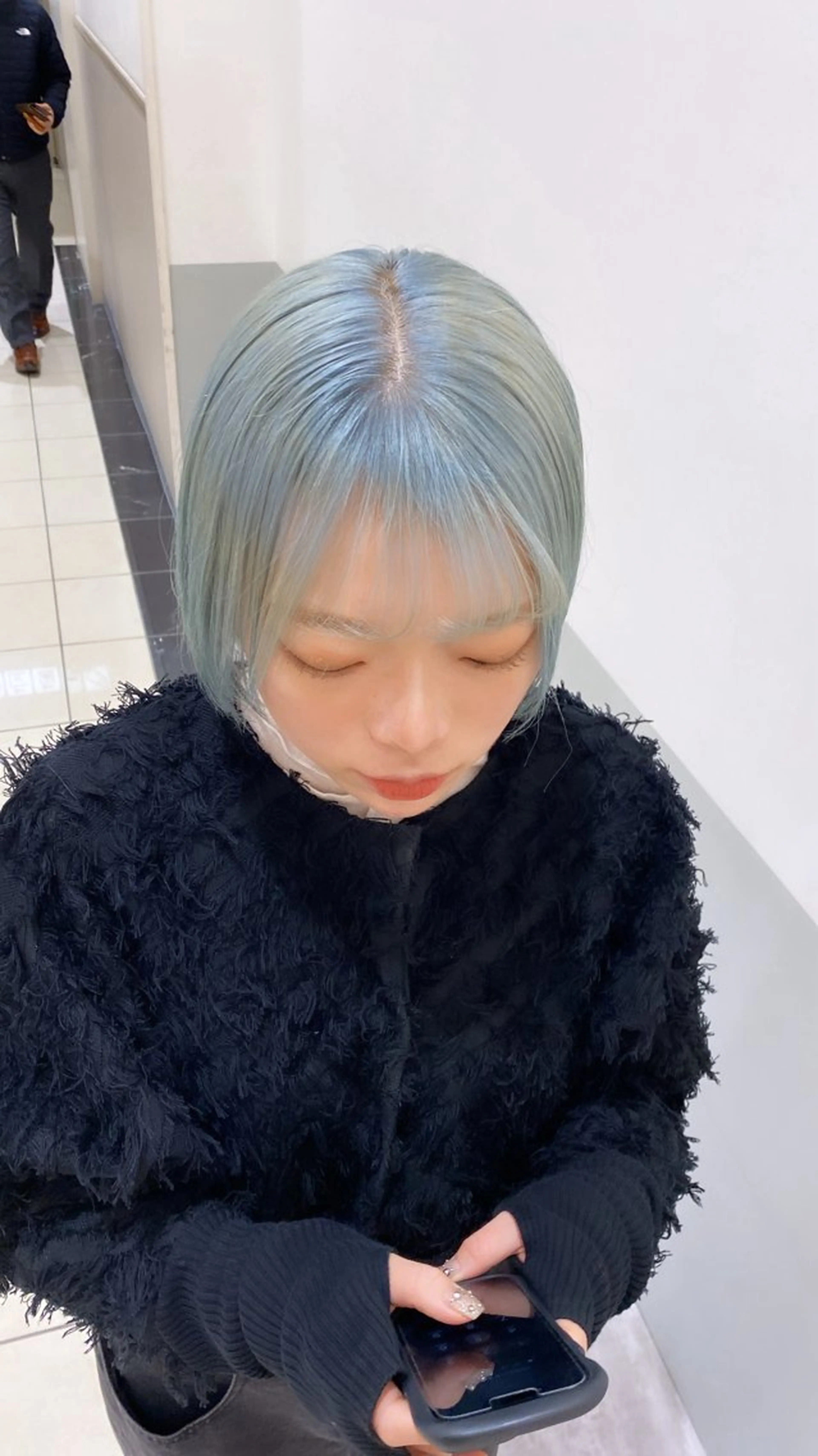 ショート カラー 韓国🇰🇷レイヤー 似合わせ顔まわりのヘアスタイル