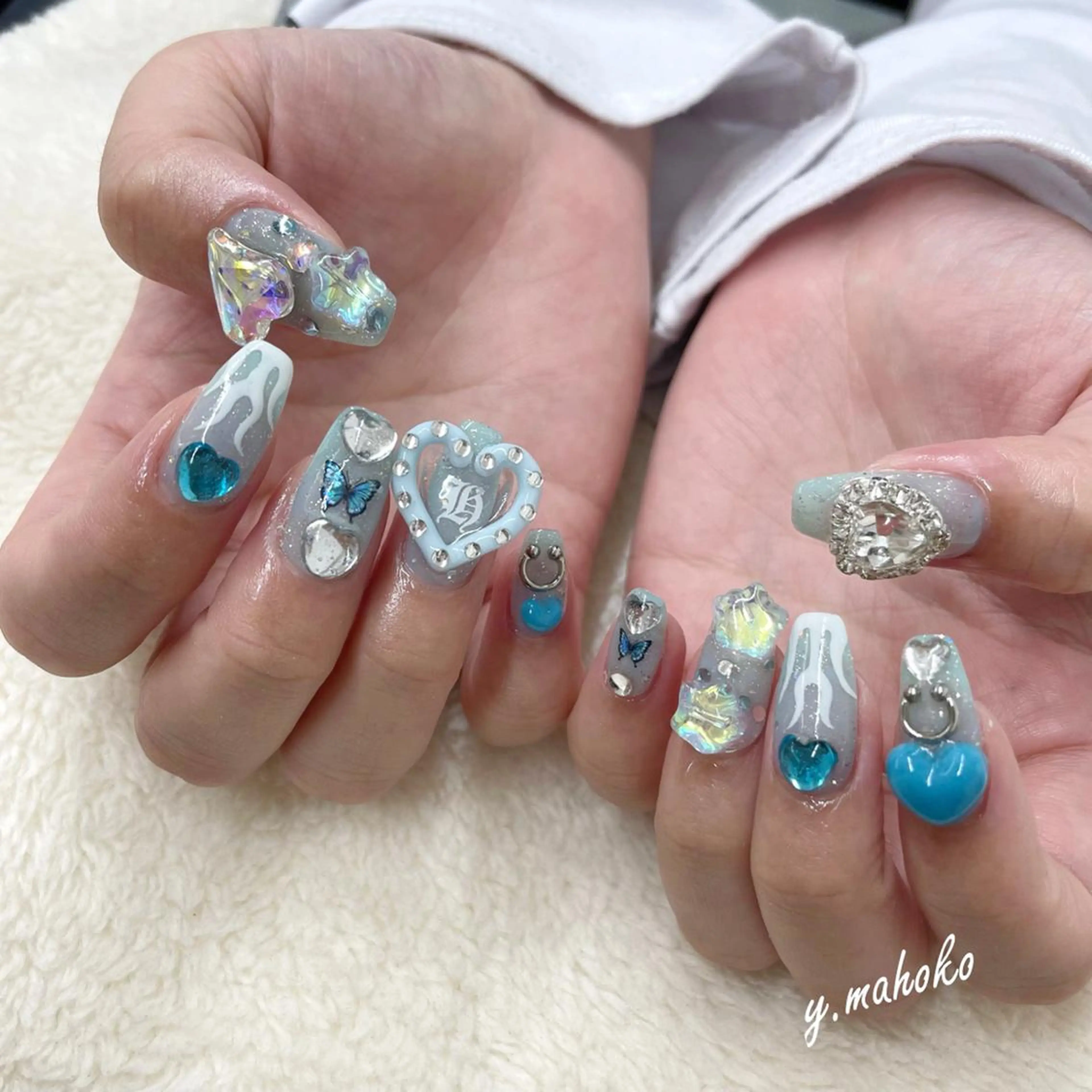 ネイル ハンドネイル She nail studio 原宿所属・パラジェル有/ スカルプ/mahoのネイルデザイン