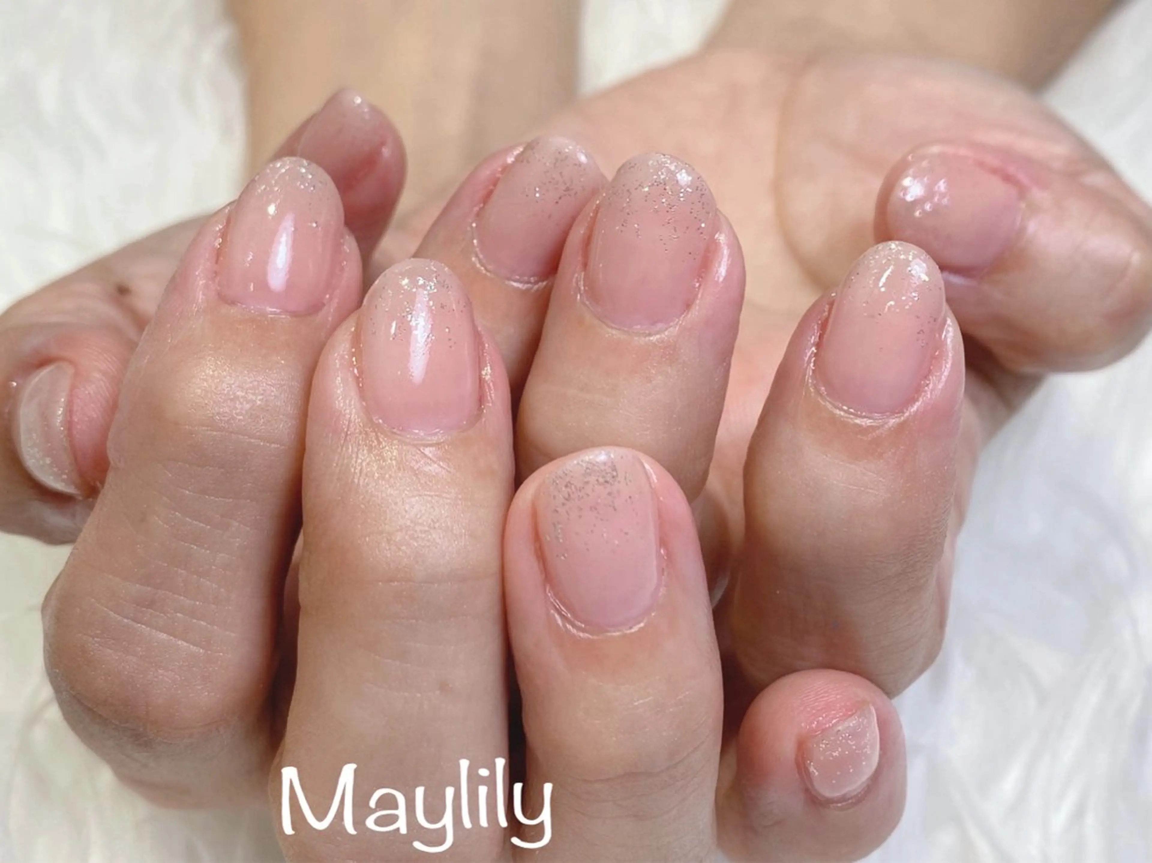 ネイル ラメ(グリッター) ワンカラーネイル ハンドネイル Nail salon Maylily所属・Nail salon Maylilyのネイルデザイン
