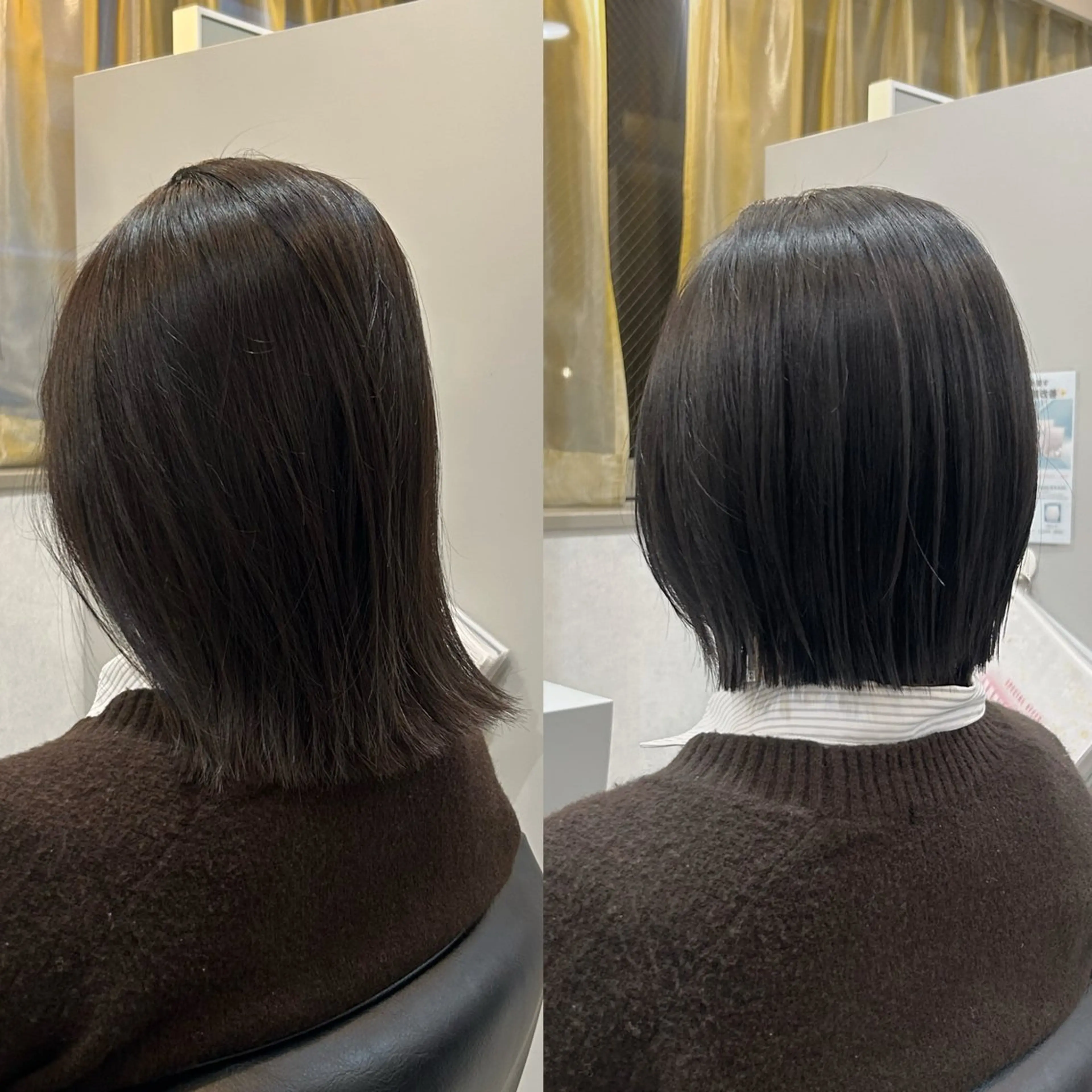 ショート カット ヘアカラー 柔らかい縮毛矯正/ ボブ/北林のヘアスタイル