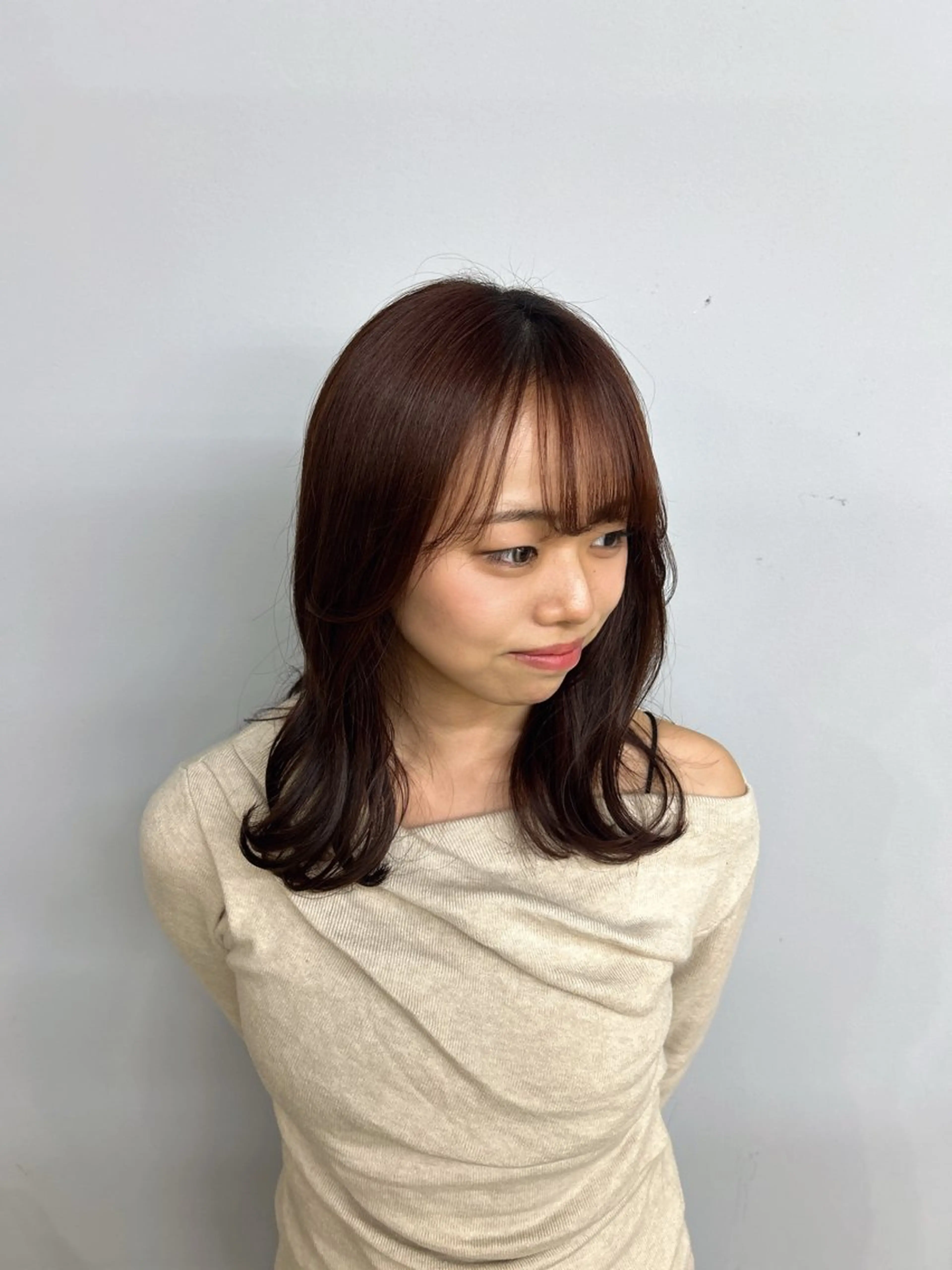 ミディアム サワムラ ソナタのヘアスタイル