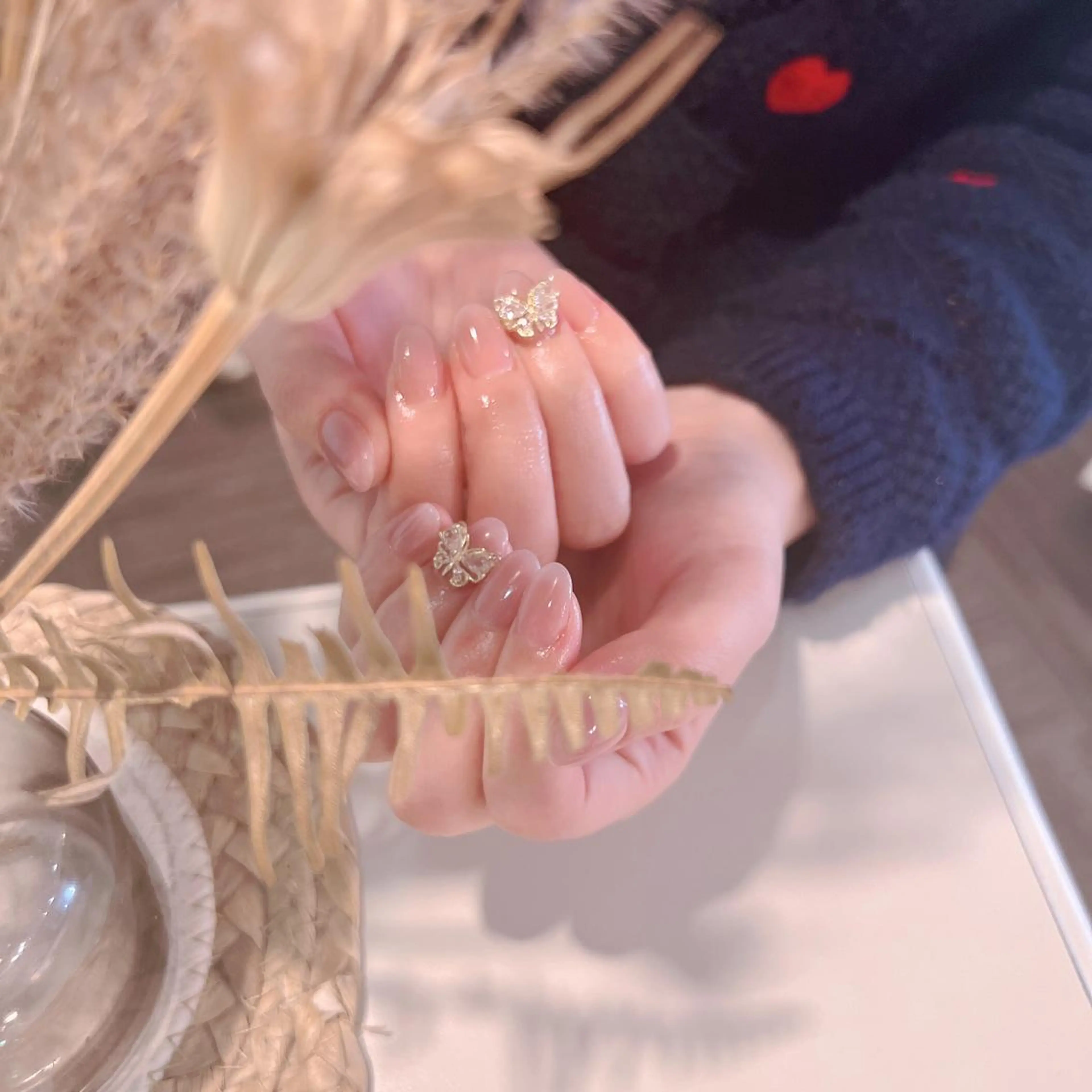 ネイル フラッシュネイル フレンチネイル ガラスフレンチ グラデーション 氷ネイル・うるうるネイル You&Me Yukiのネイルデザイン