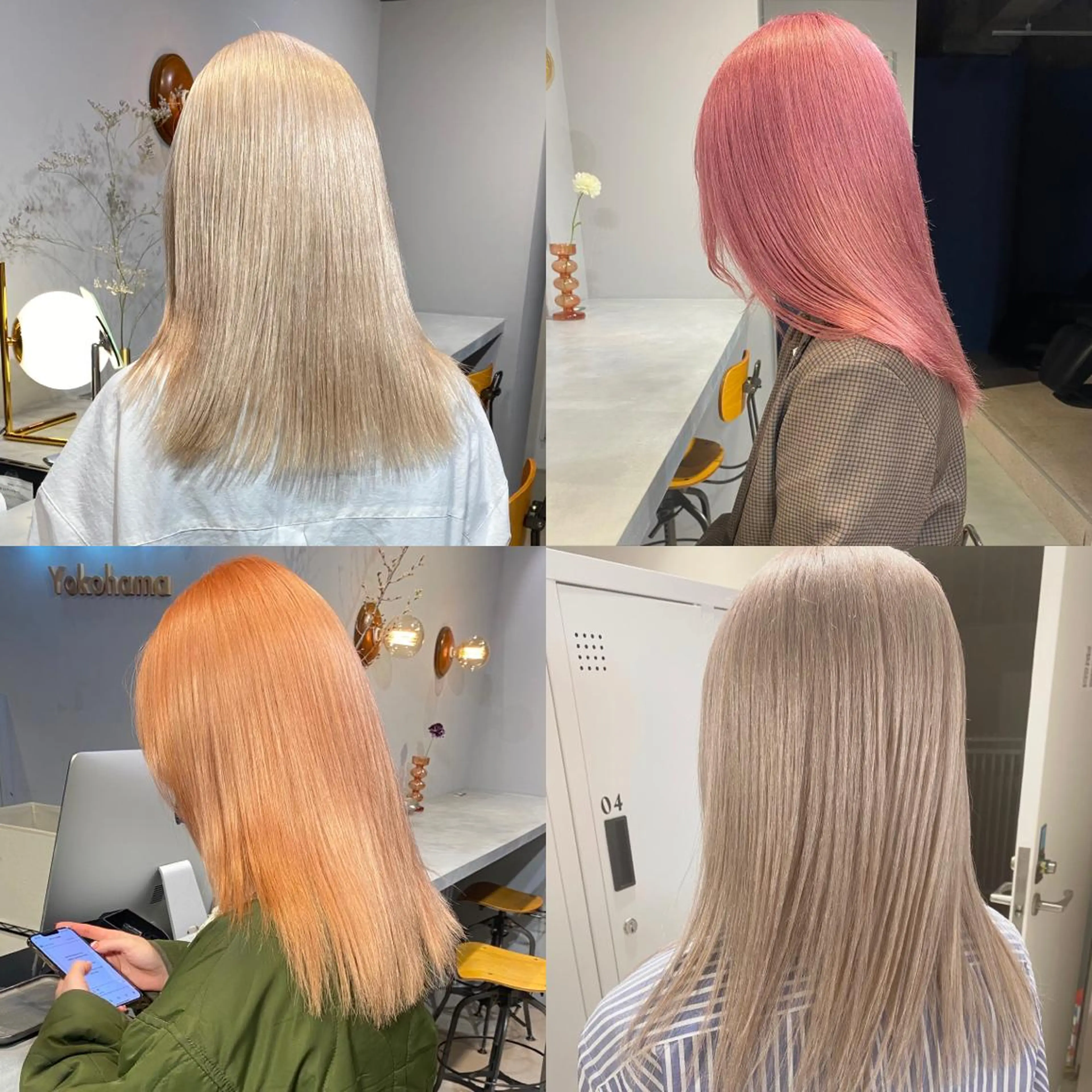 ミディアム ハイトーン/ ボブ 中村麟のヘアスタイル