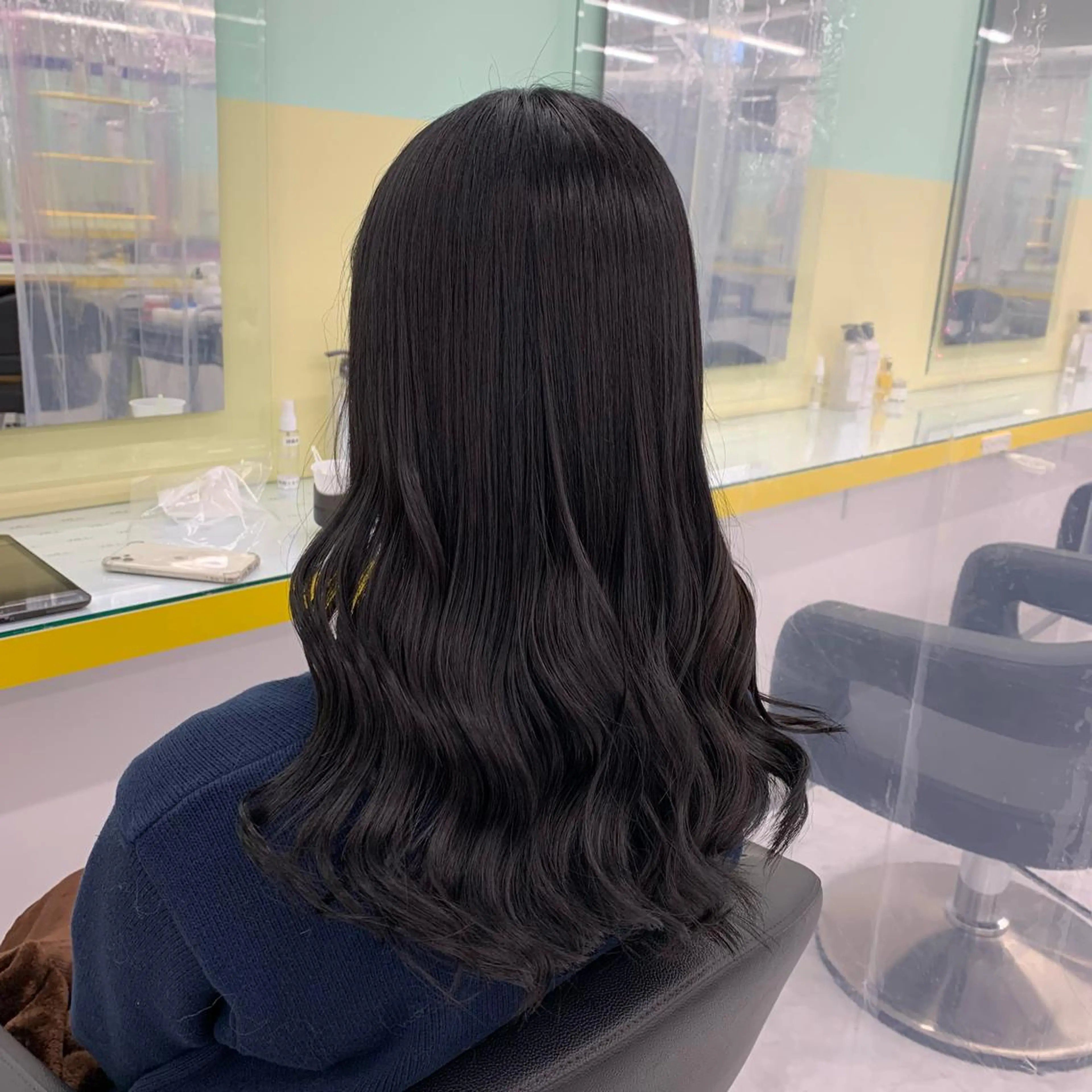 ロング カラー パーマ ヘアアレンジ メンズ キッズ ネイル マツエク・マツパ 黒髪 BerryEyes所属・🦋haginoya miho🦋のマツエク・マツパデザイン