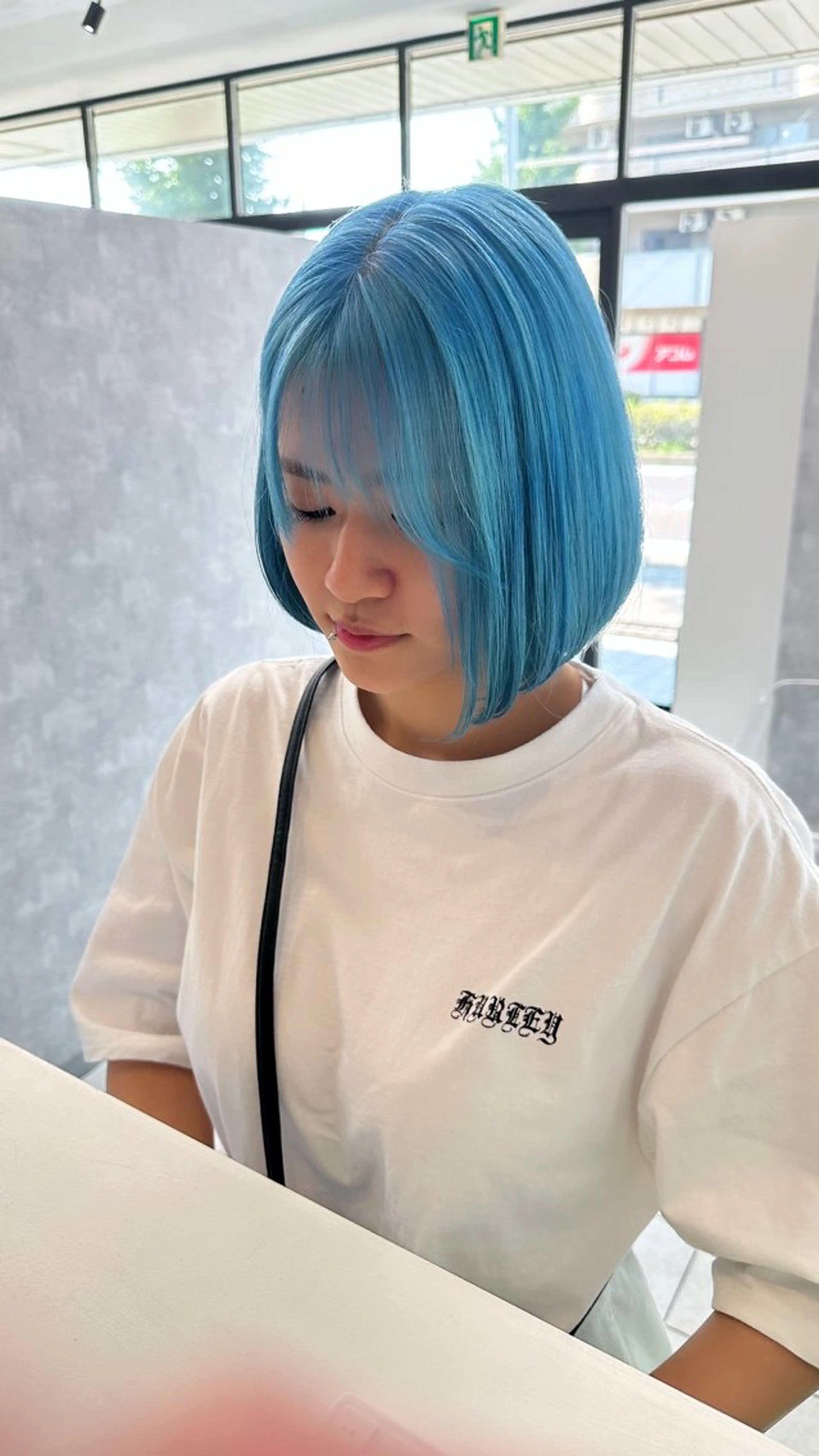 ミディアム カラー ブリーチ ヘアカラー トリートメント 透明感カラー/高畑 /名古屋/山口航輝のヘアスタイル