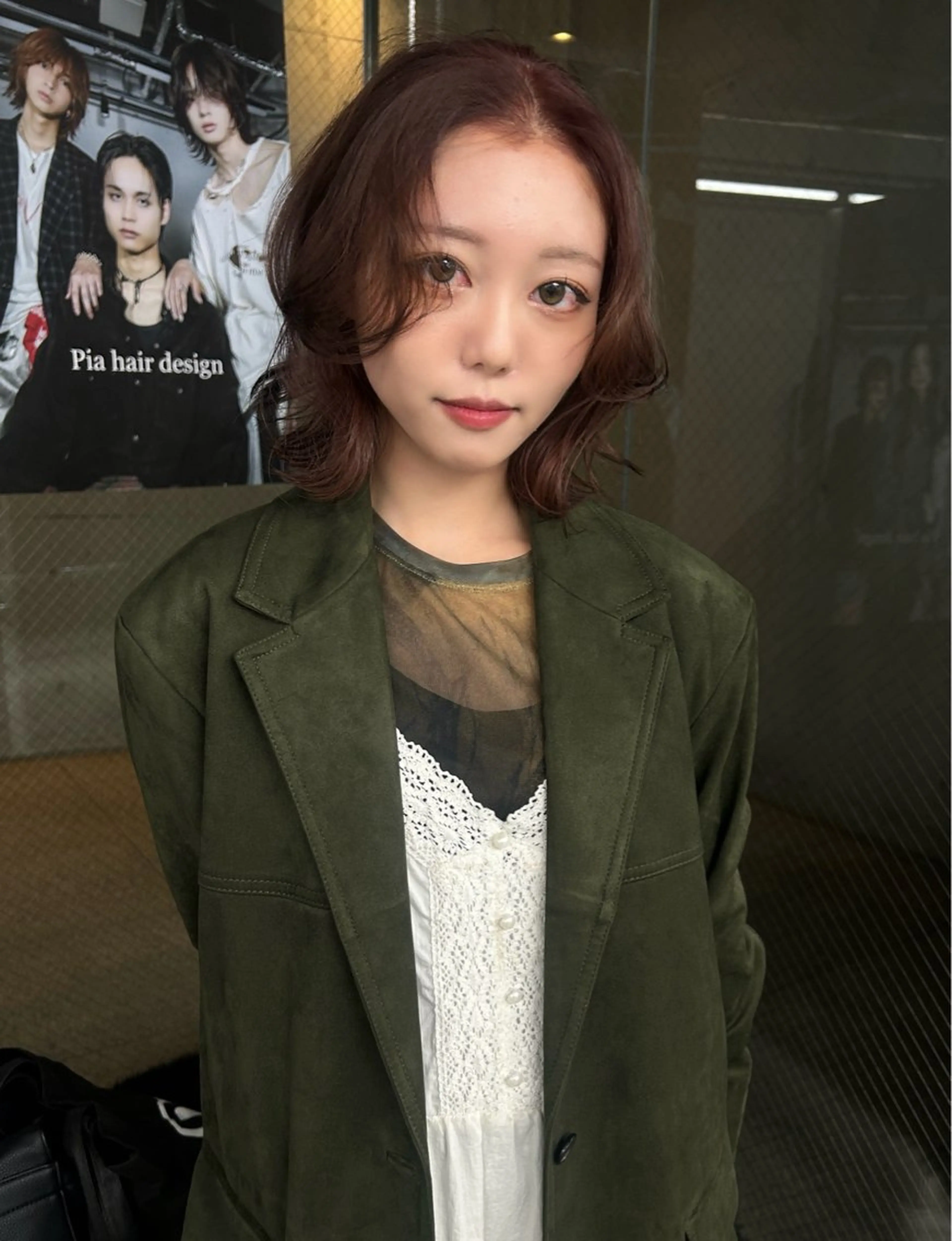 ミディアム ヘアカラー レイカ /ハイトーン/ボブ♪のヘアスタイル