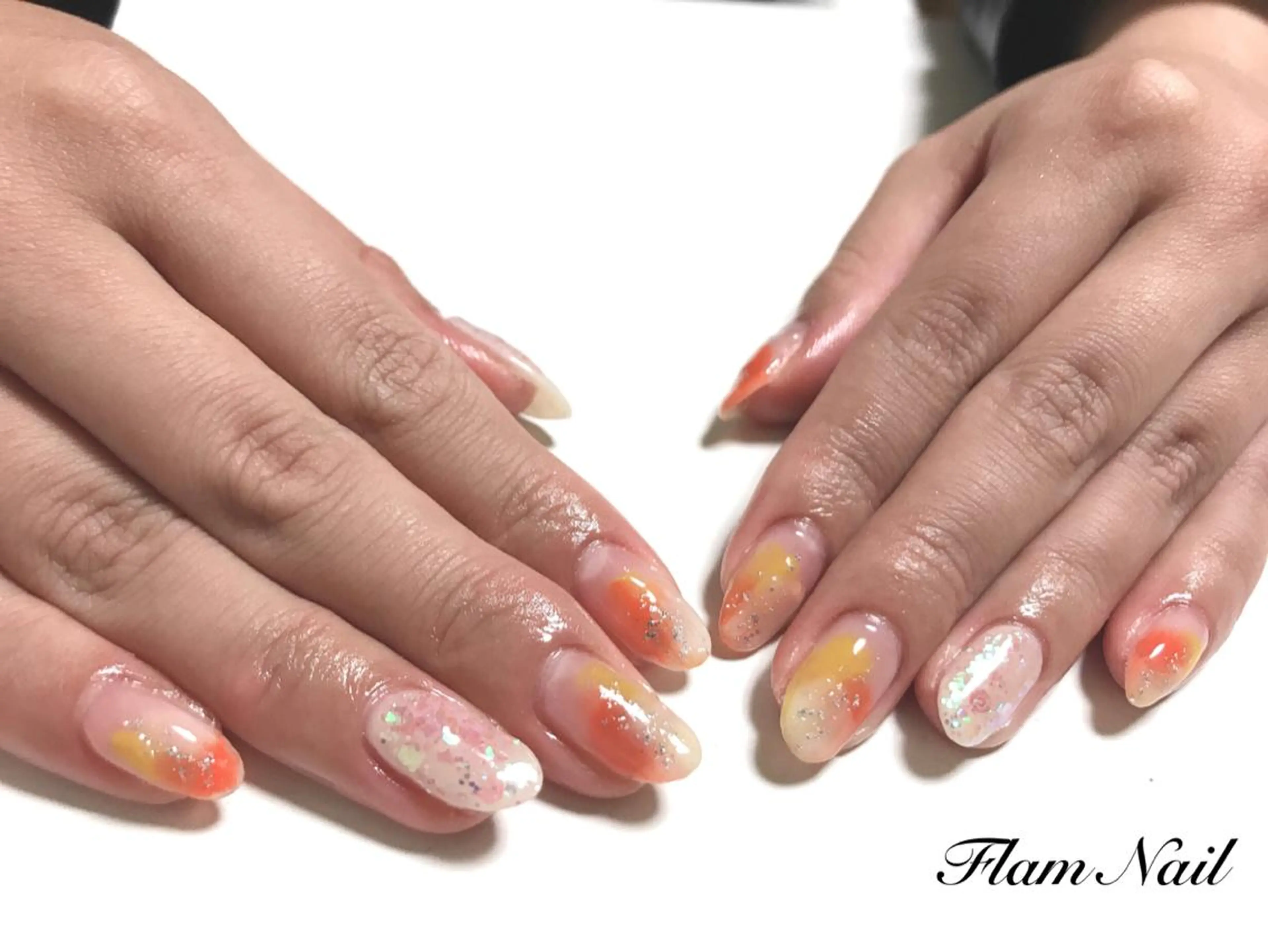 ネイル ラメ(グリッター) Flam Nailのネイルデザイン
