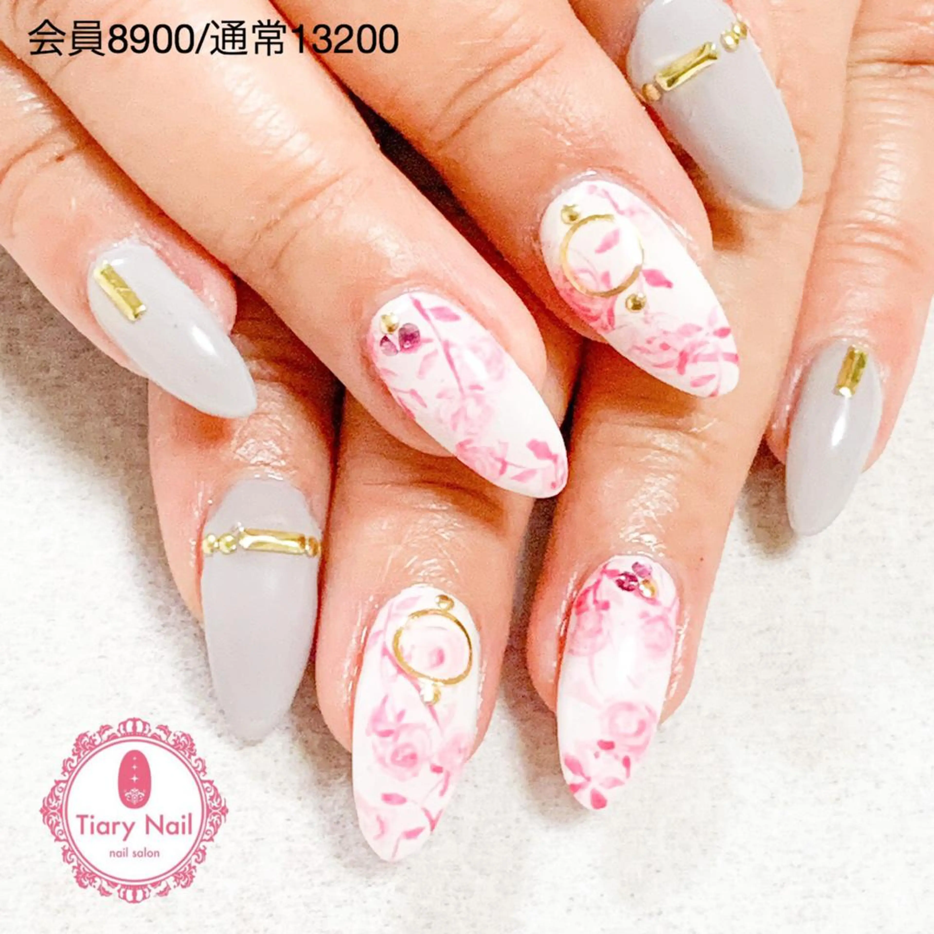 ネイル 桜ネイル 長さ出し オフィスネイル スカルプネイル シンプルネイル 💗🪽Tiary Nail🪽💗のネイルデザイン