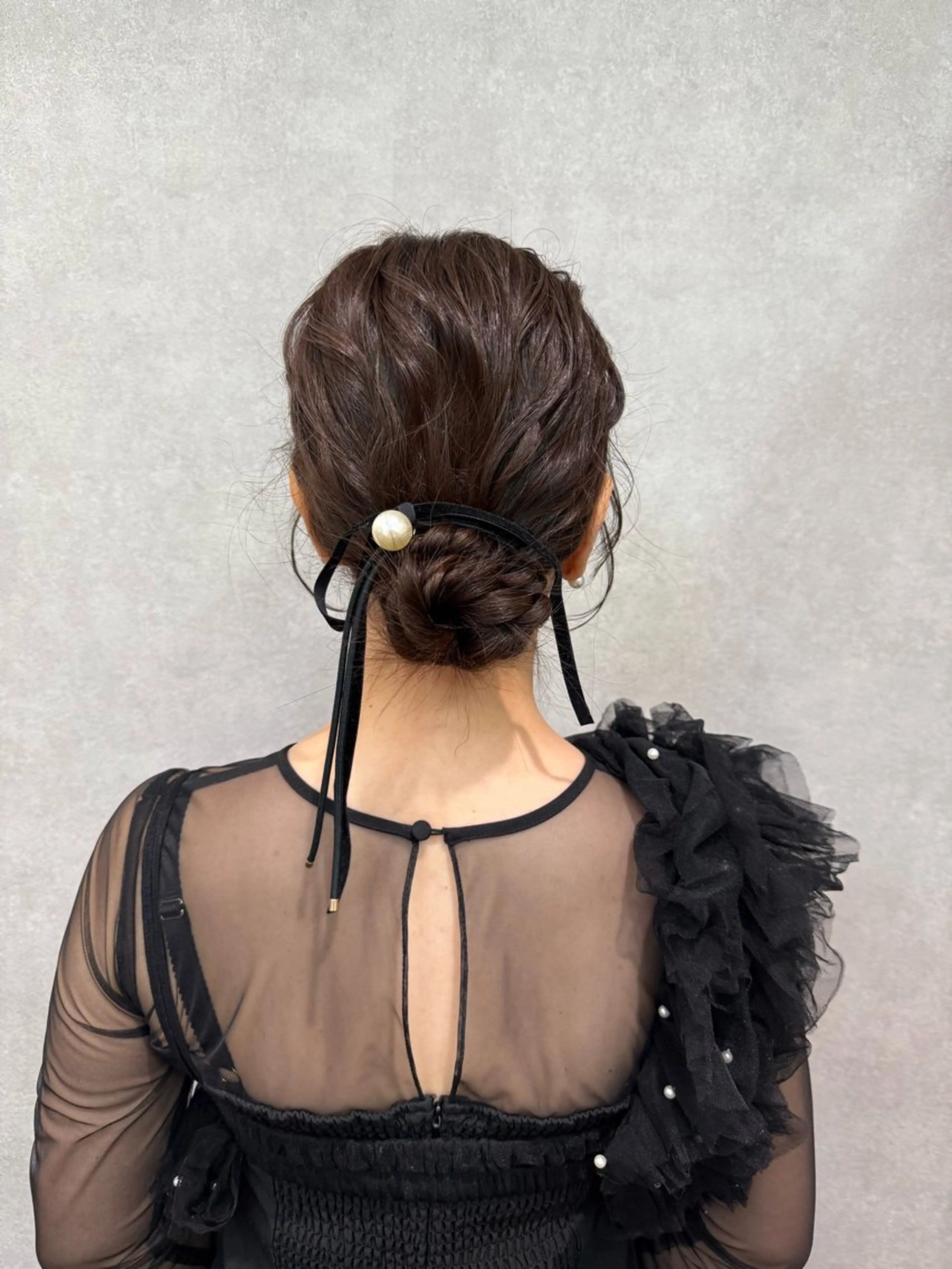 セミロング ヘアアレンジ ヘアセット まとまるボブ🌼 アレンジ🌼鴨下穂香のヘアスタイル