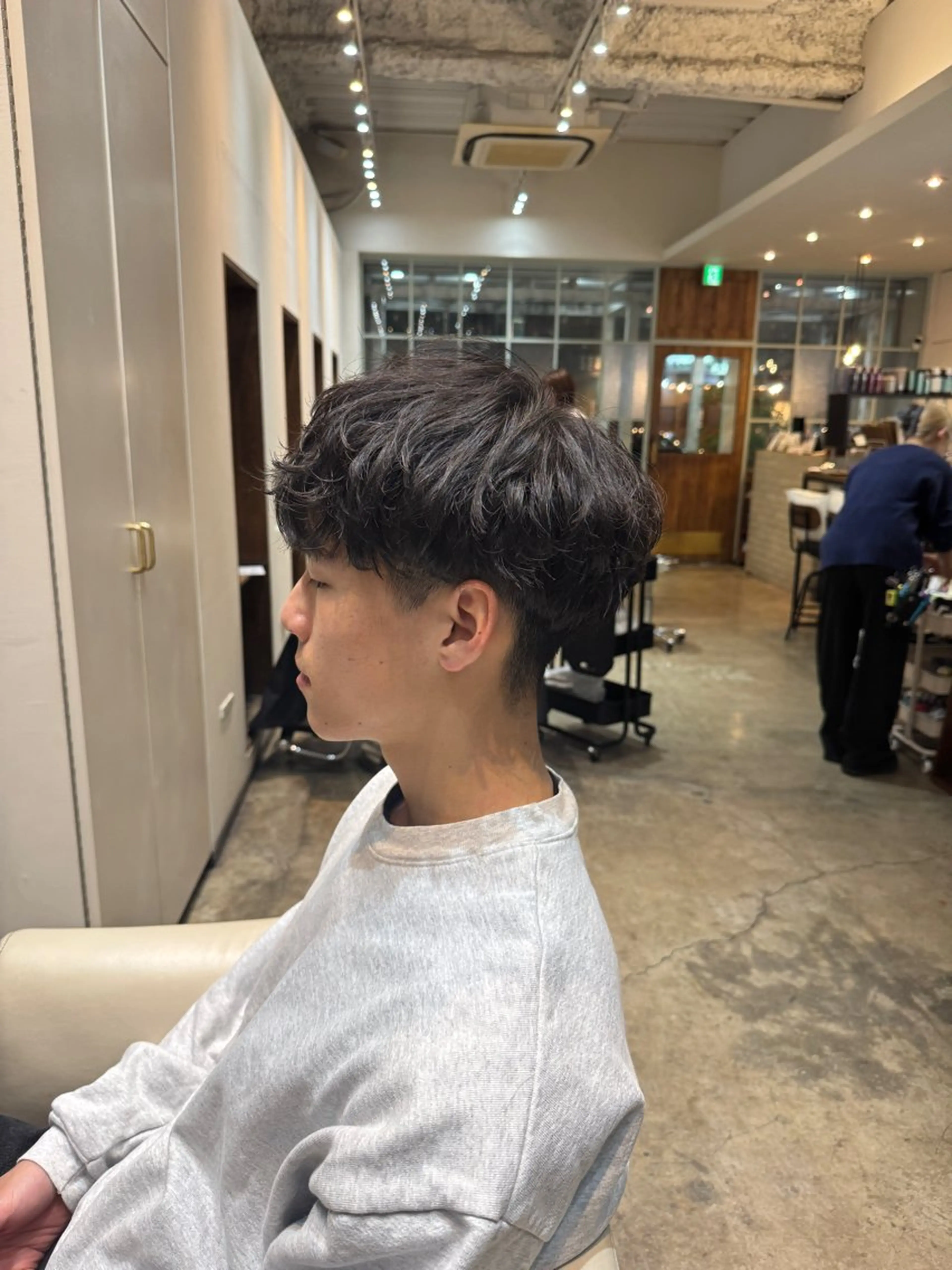 パーマ メンズ メンズパーマ ブリーチ無しダブル カラー特化/🫧中村のヘアスタイル