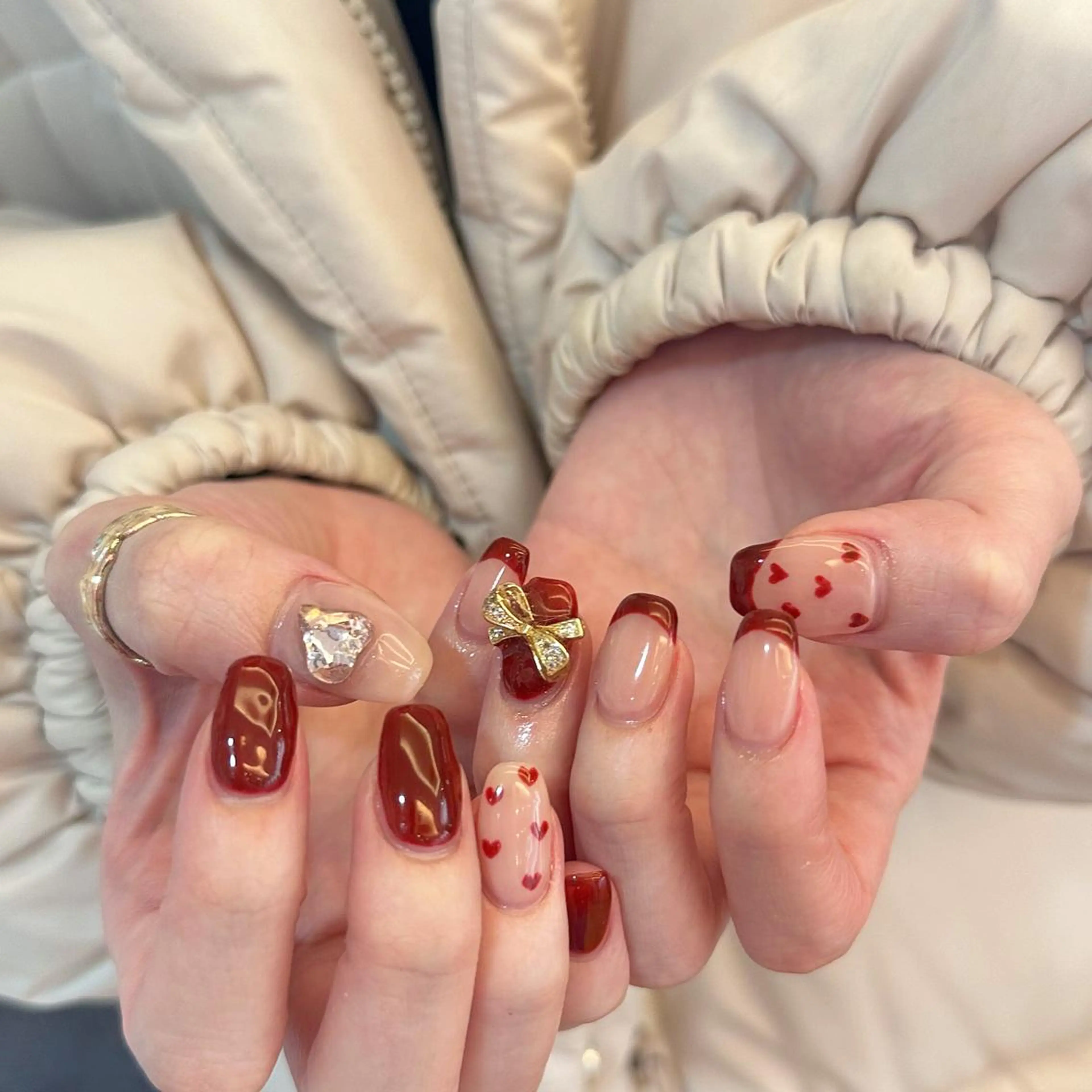 ネイル 𝕄𝕚𝕪𝕦🤍 自由が丘⌇パラジェルのネイルデザイン