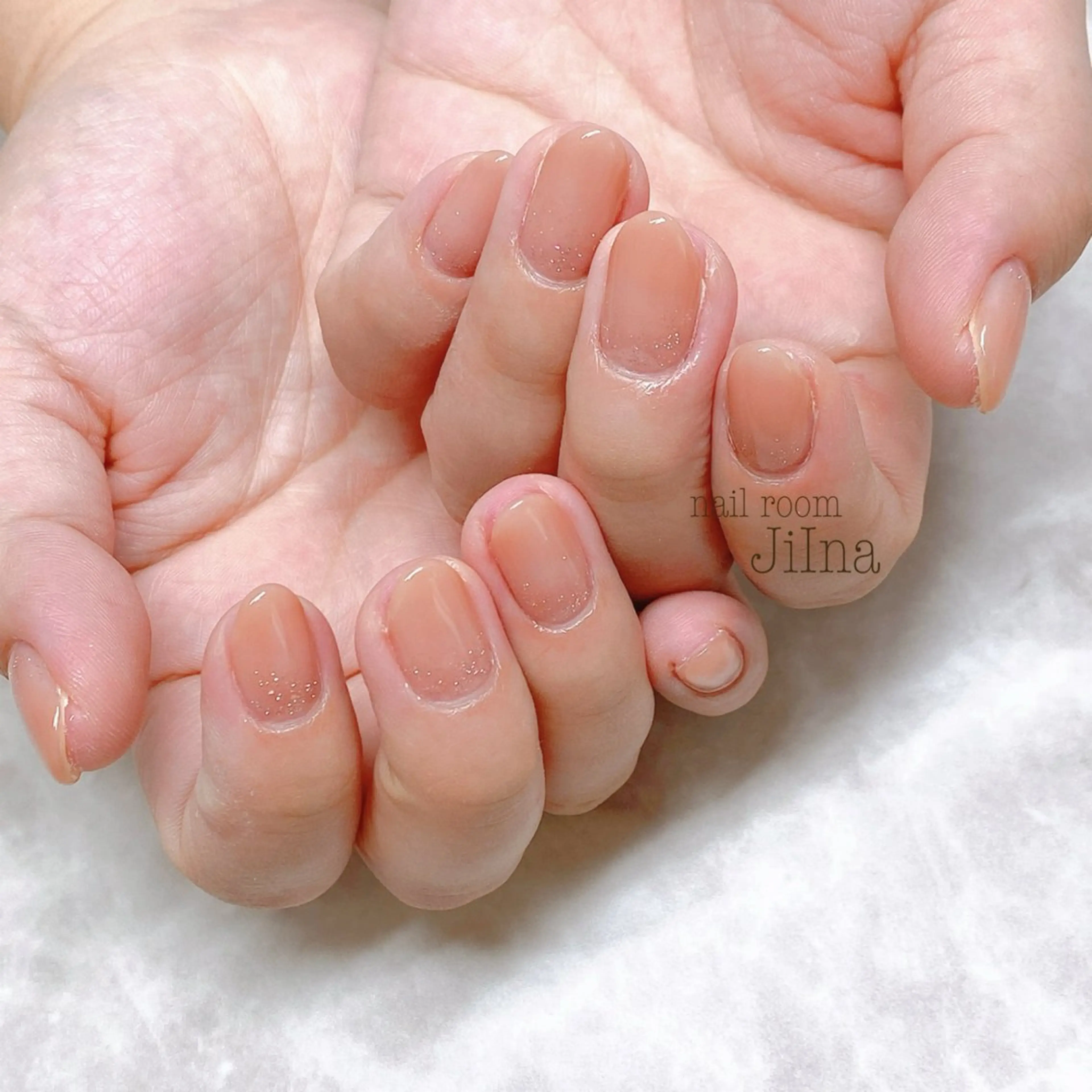 ネイル フラッシュネイル ワンカラーネイル JiIna nailのネイルデザイン