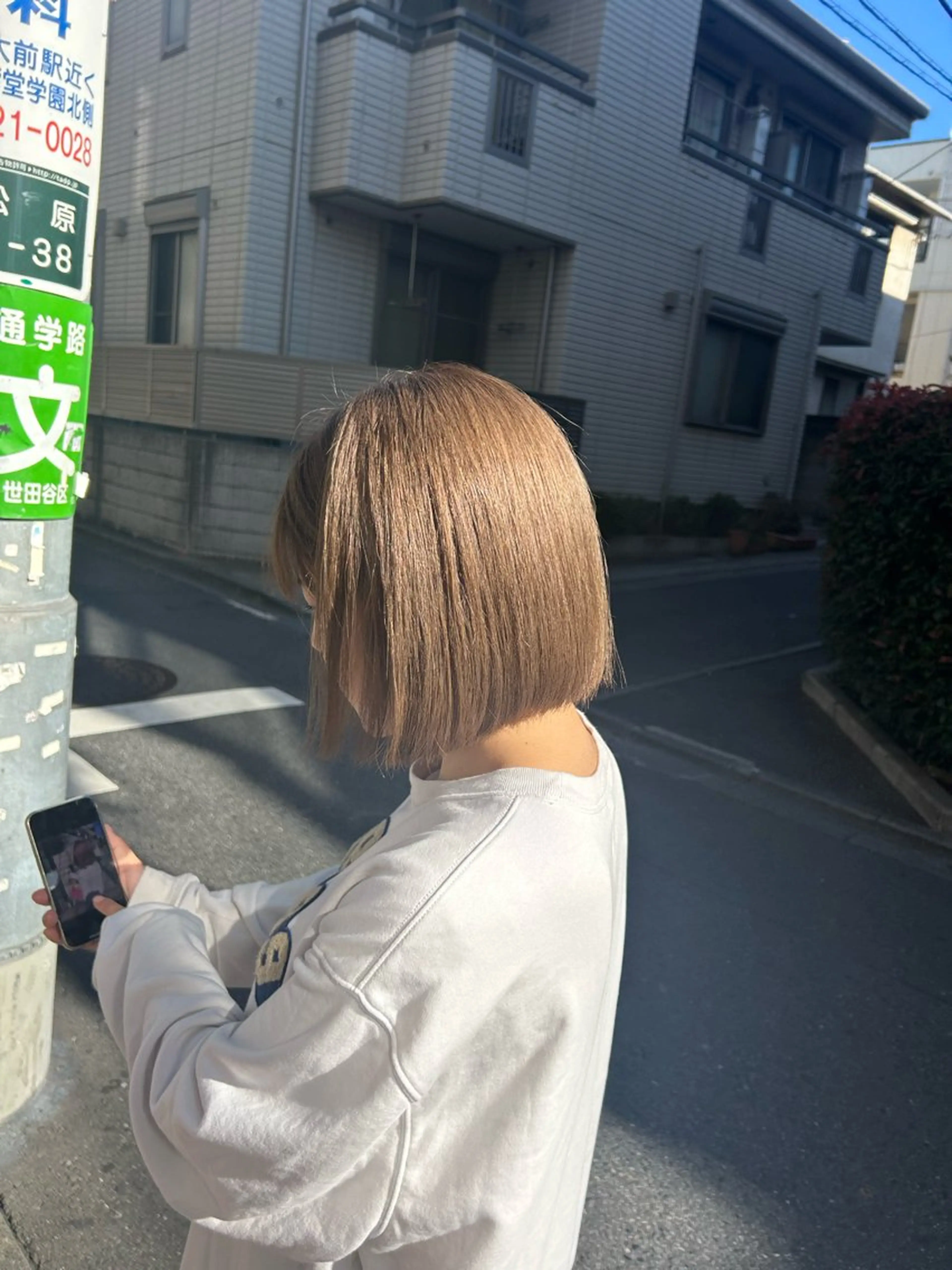 ショート カラー ベージュカラー ボブ 暖色･似合わせカラー (廣石沙英🎀)のヘアスタイル