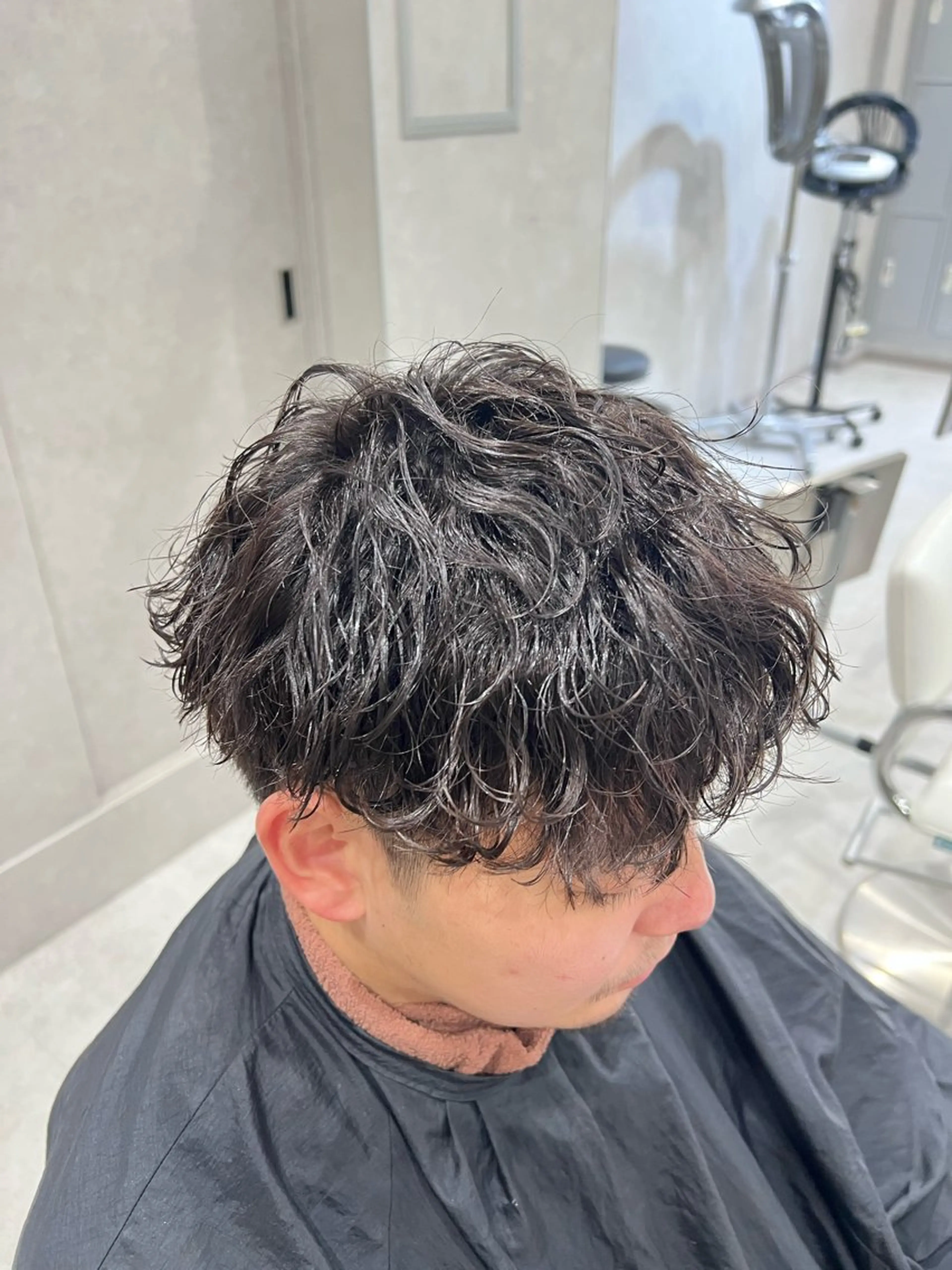 パーマ メンズ メンズパーマ 波巻きパーマ カット パーマ SENA 再現性 パーマと縮毛矯正のヘアスタイル
