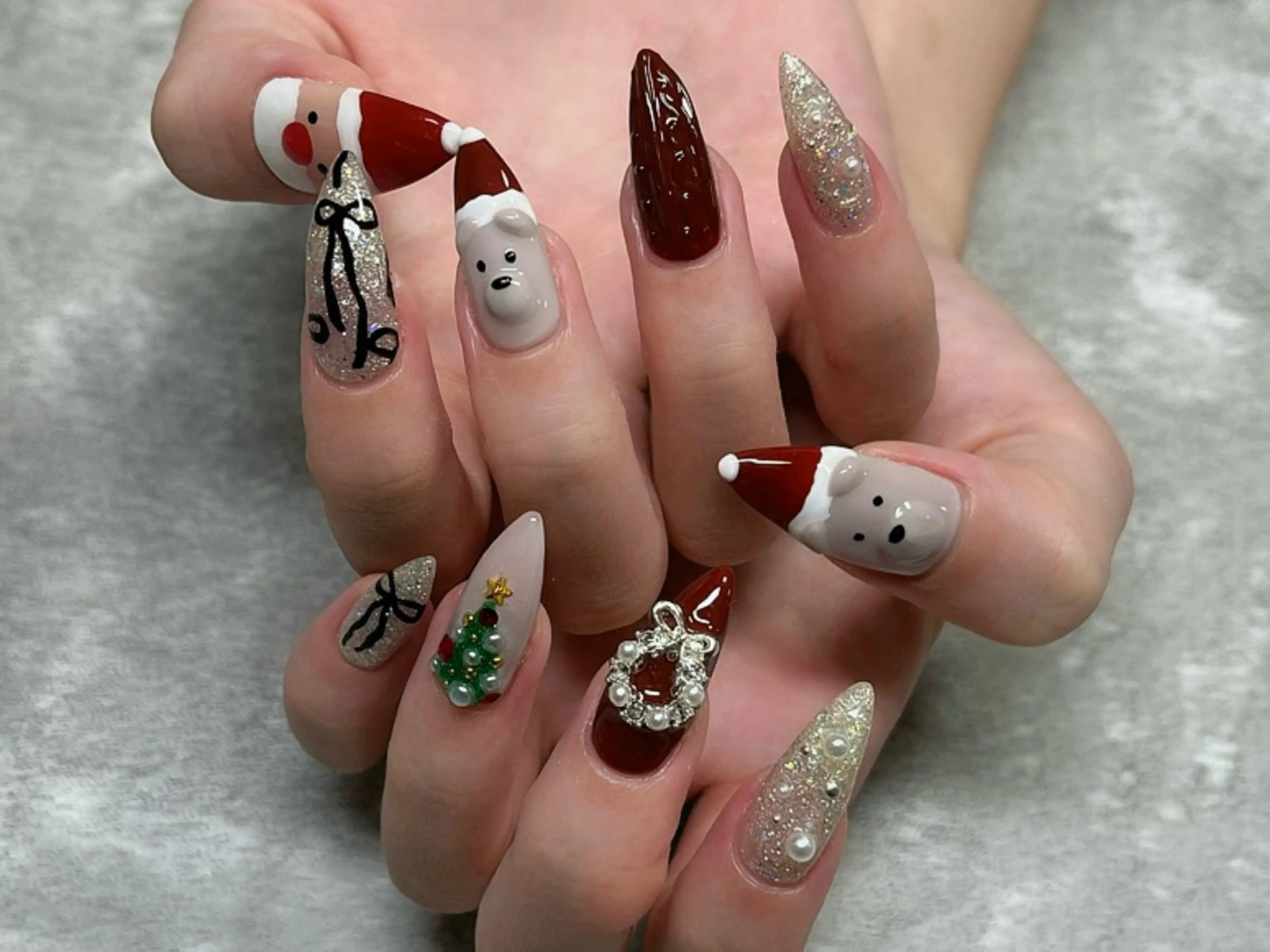 ネイル ハンドネイル Protea きぬがわ らむのネイルデザイン