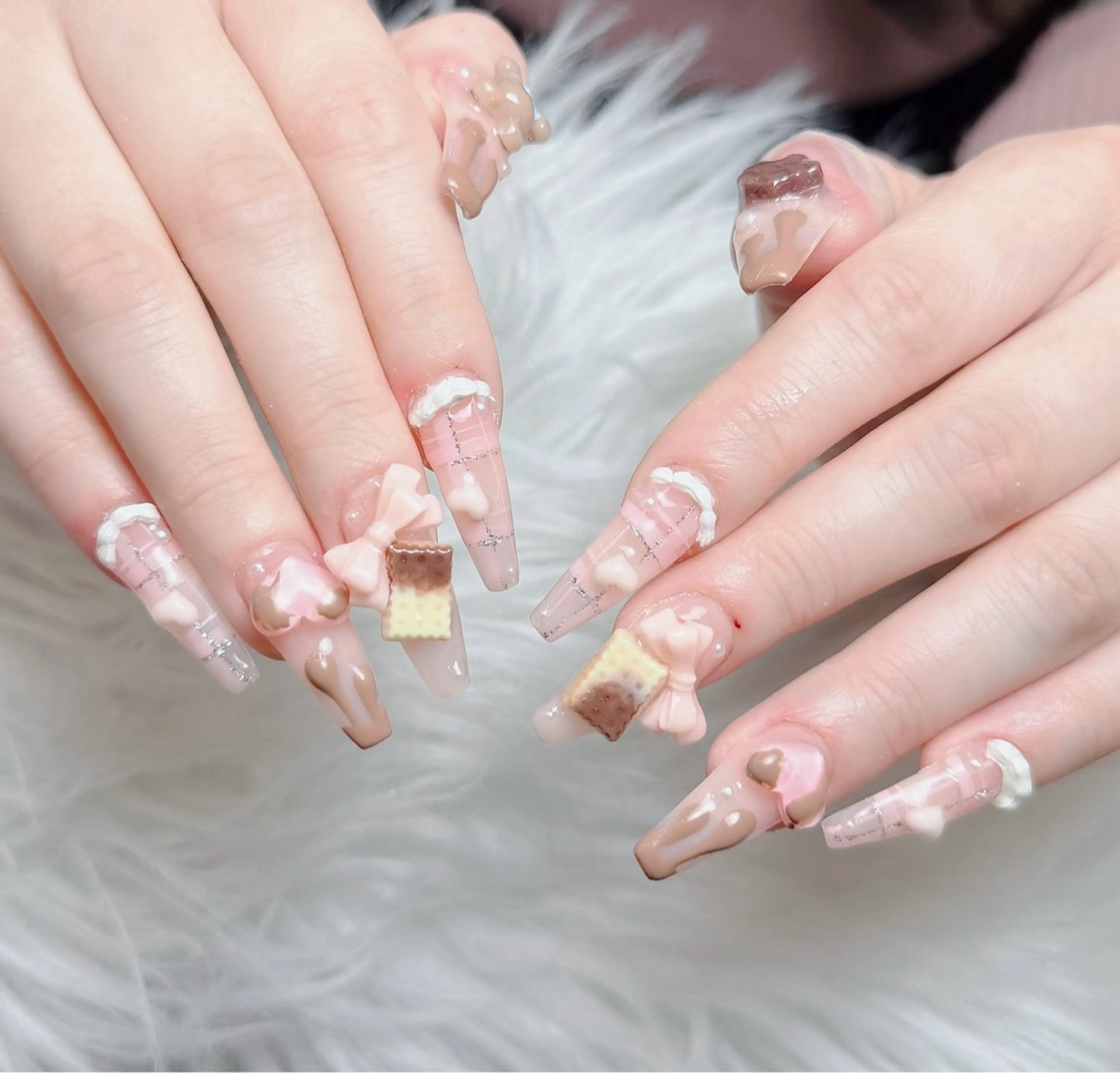 ネイル アートネイル 韓国ネイル 持ち込み ワンホンネイル ハンドネイル Lenie Nail Salonのネイルデザイン