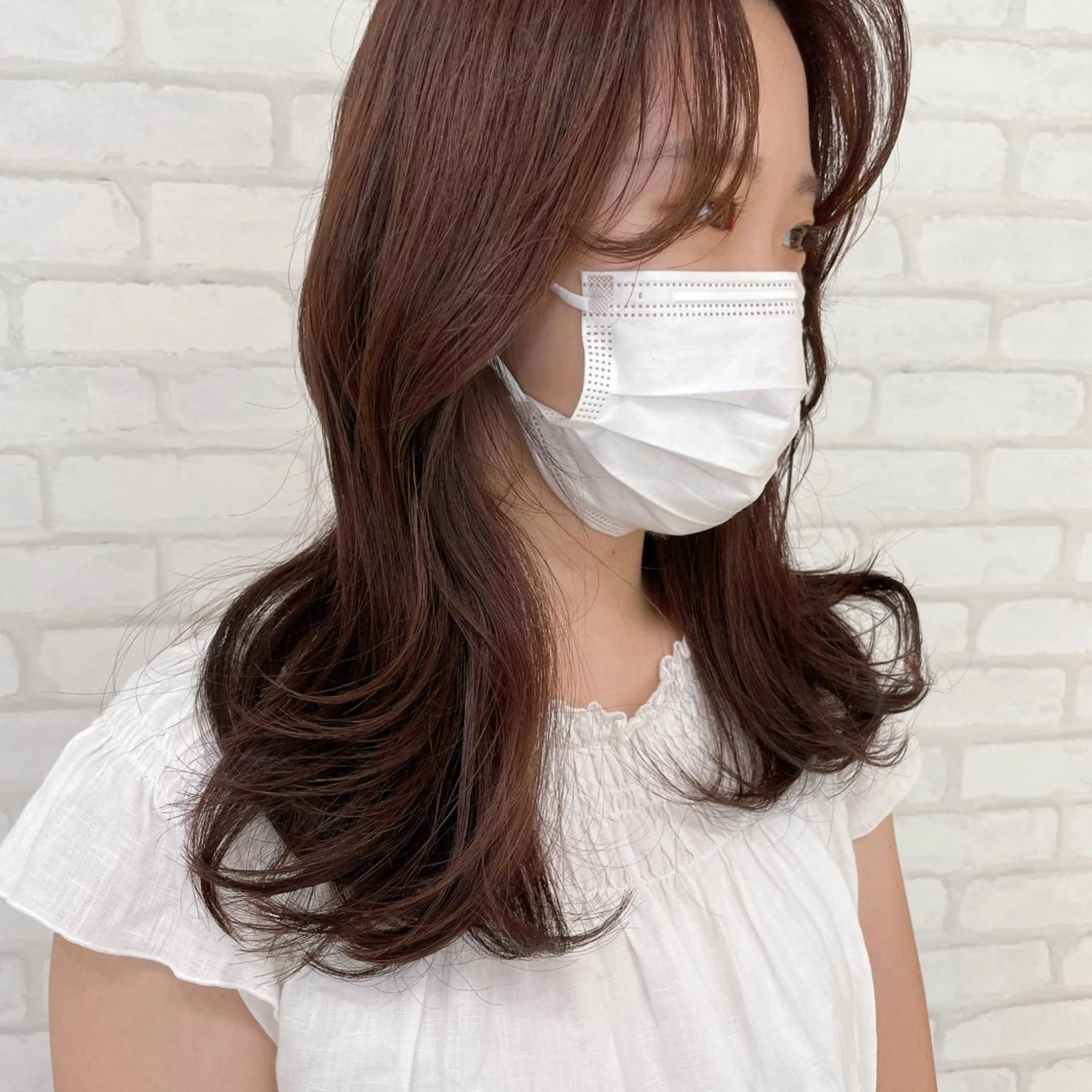 ミディアム カラー abilita AZUSAのヘアスタイル