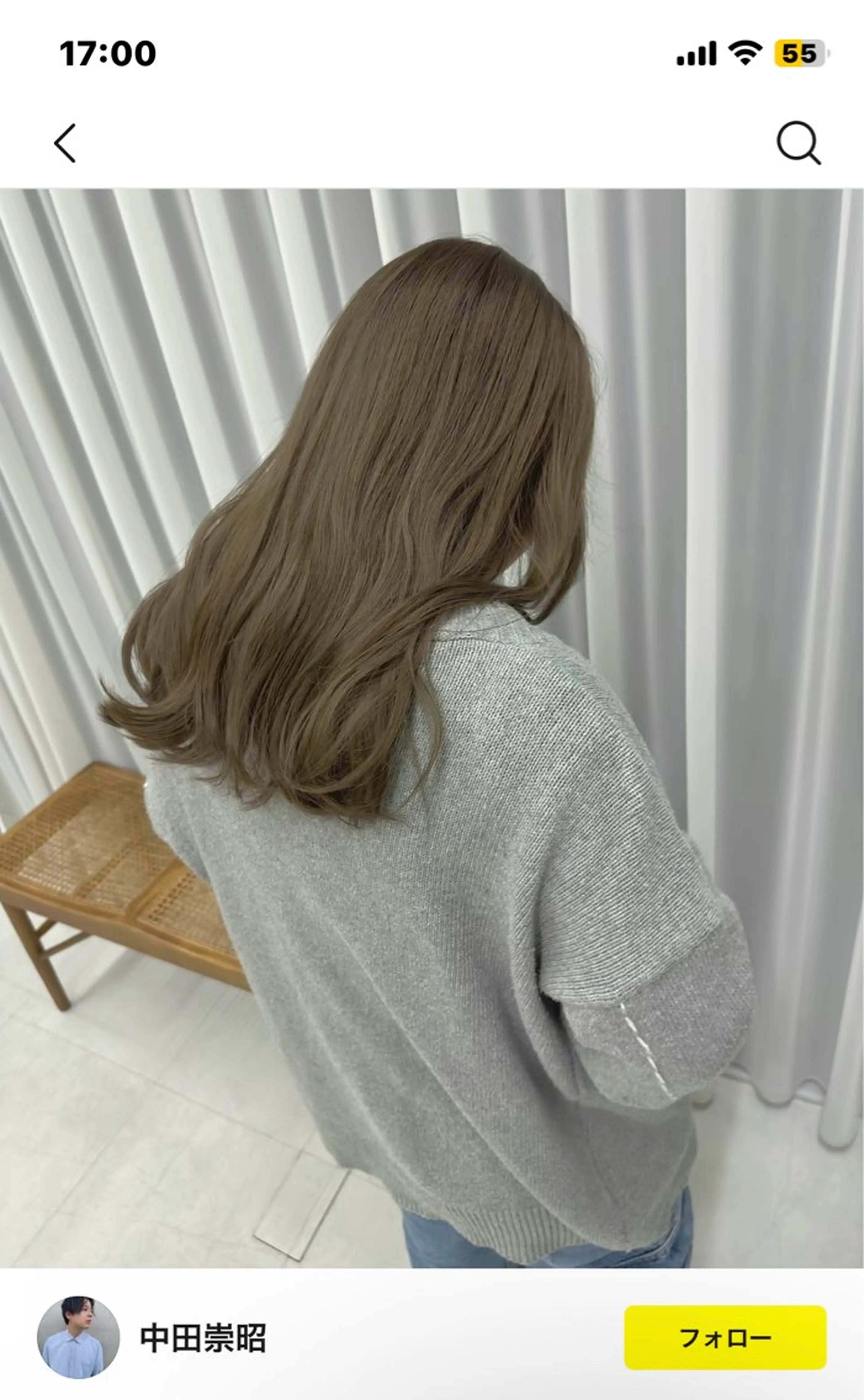 ロング カラー オリーブカラー 美容室びゃんびゃん社店所属・nonoka🕊️ 美容師アシスタントのヘアスタイル