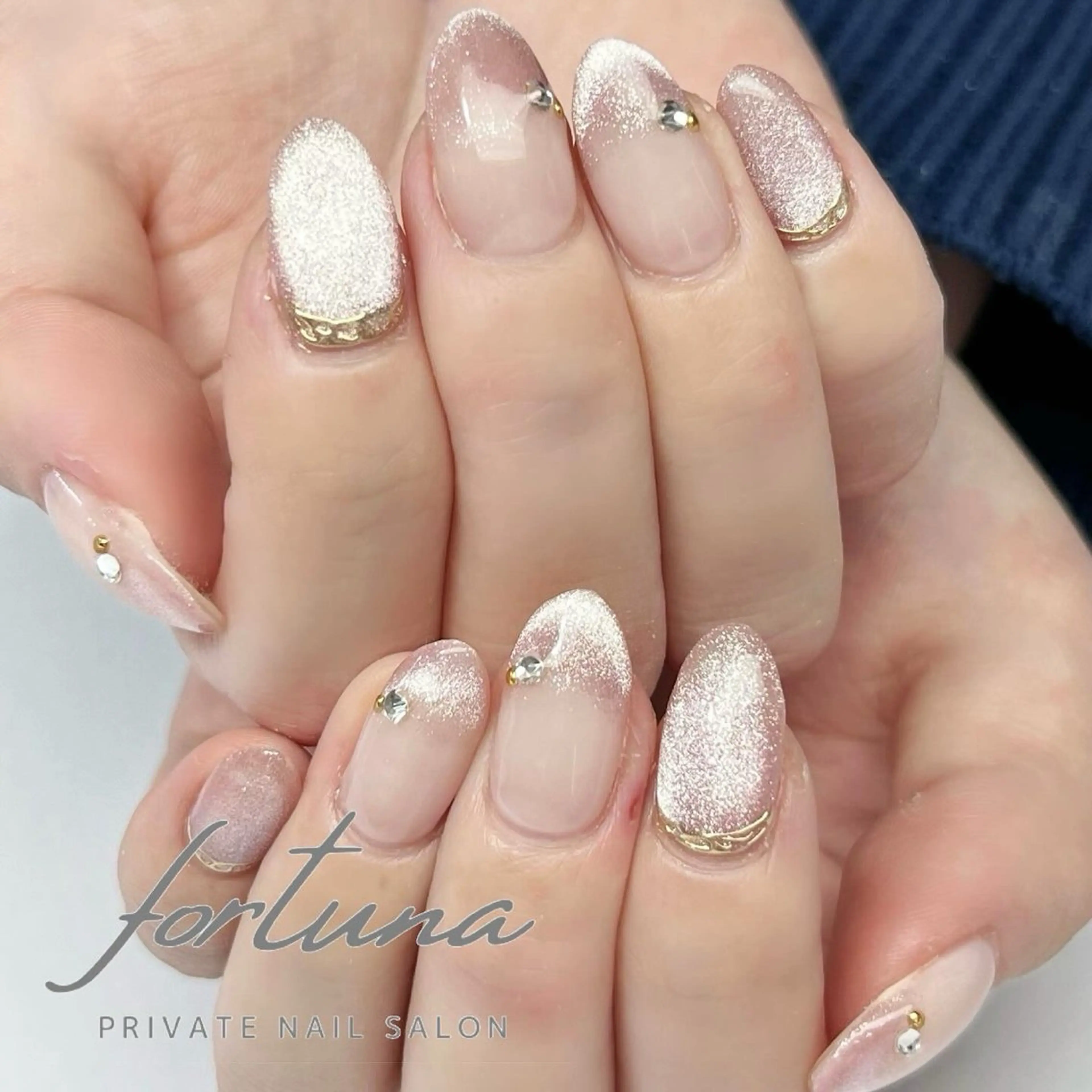 ネイル グラデーション マグネットネイル ハンドネイル fortuna 武藤裕美のネイルデザイン